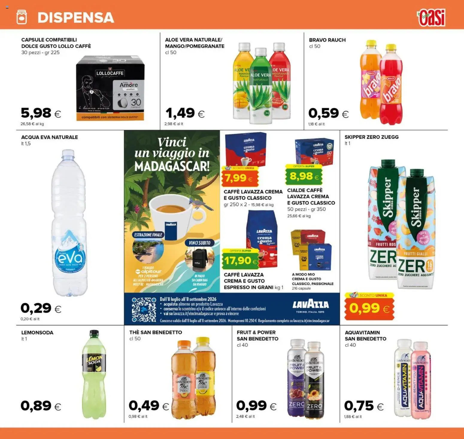 Volantino Oasi del 29/07/2026 | Pagina: 21 | Prodotti: Crema, Mango, Lavazza, Aloe vera