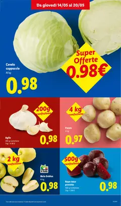 Anteprima del volantino Cavolo cappuccio, Cabbage per kg valido a partire dal 14.05.2026 | Pagina: 3