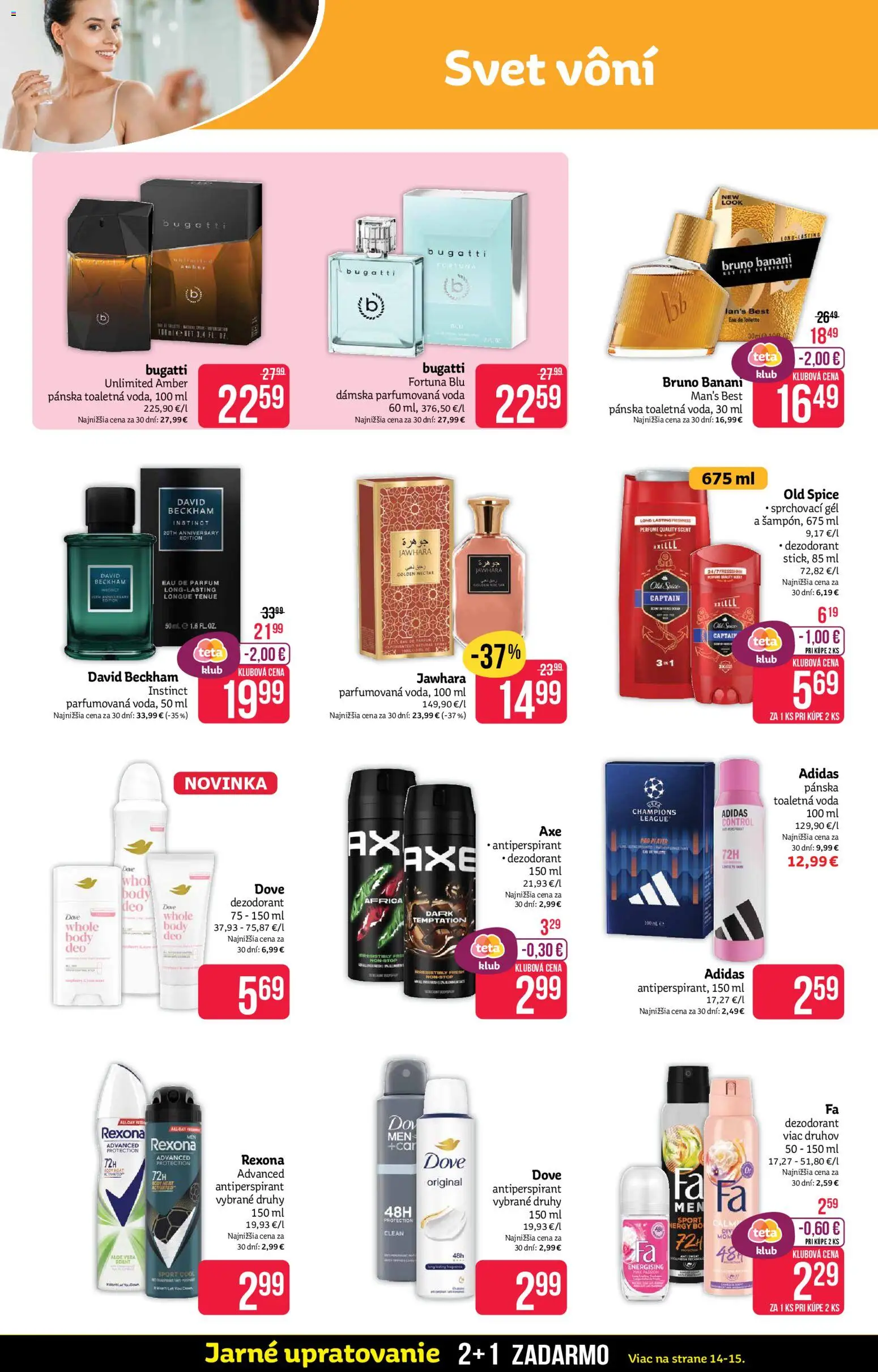 Nové Teta drogerie akcie – leták je platný od 13.04.2026 | Strana: 4 | Produkty: Old Spice, Toaletná voda, Dezodorant, Voda