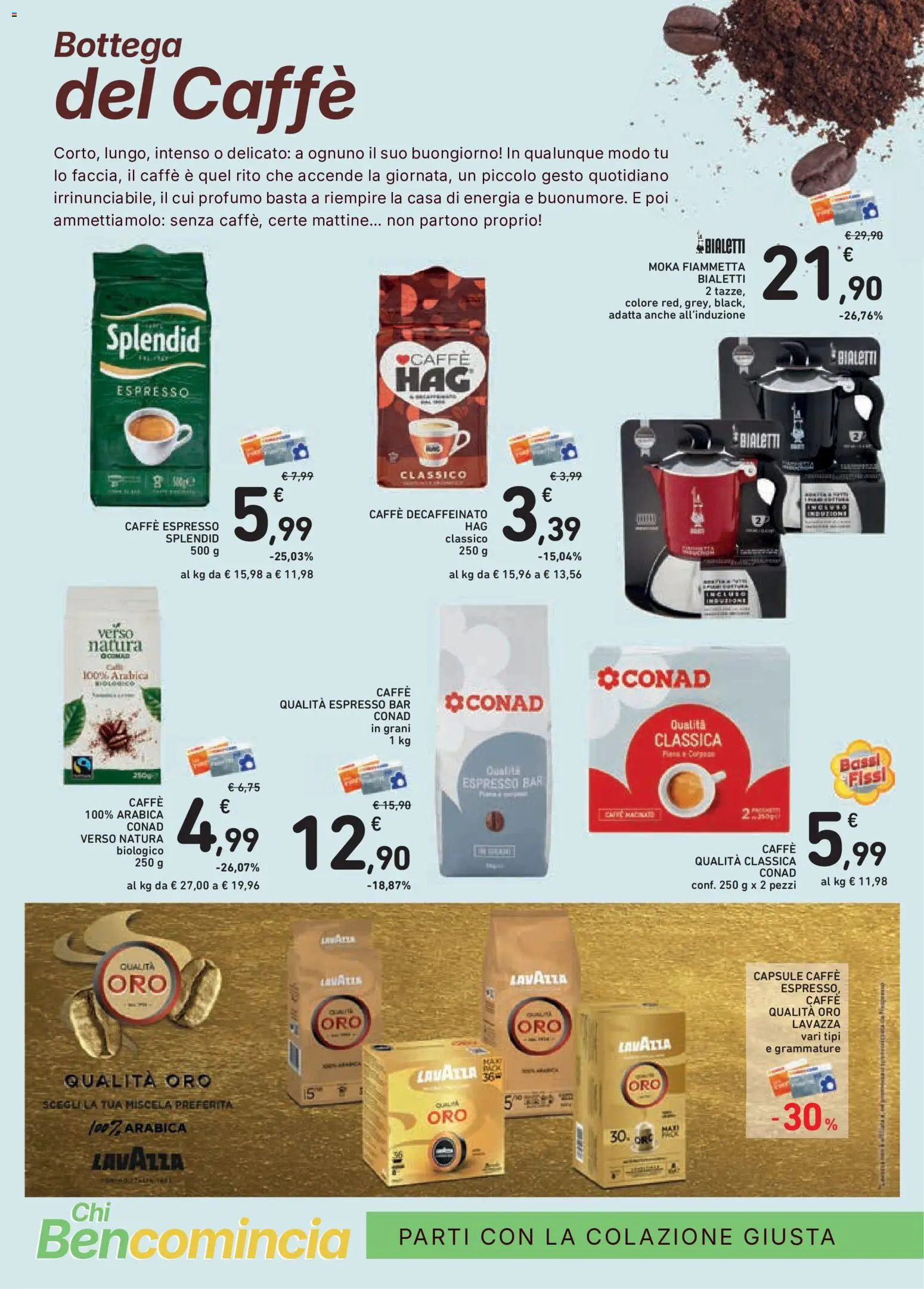 Volantino Conad del 27/08/2026 | Pagina: 2 | Prodotti: Caffè, Lavazza, Profumo, Caffè decaffeinato