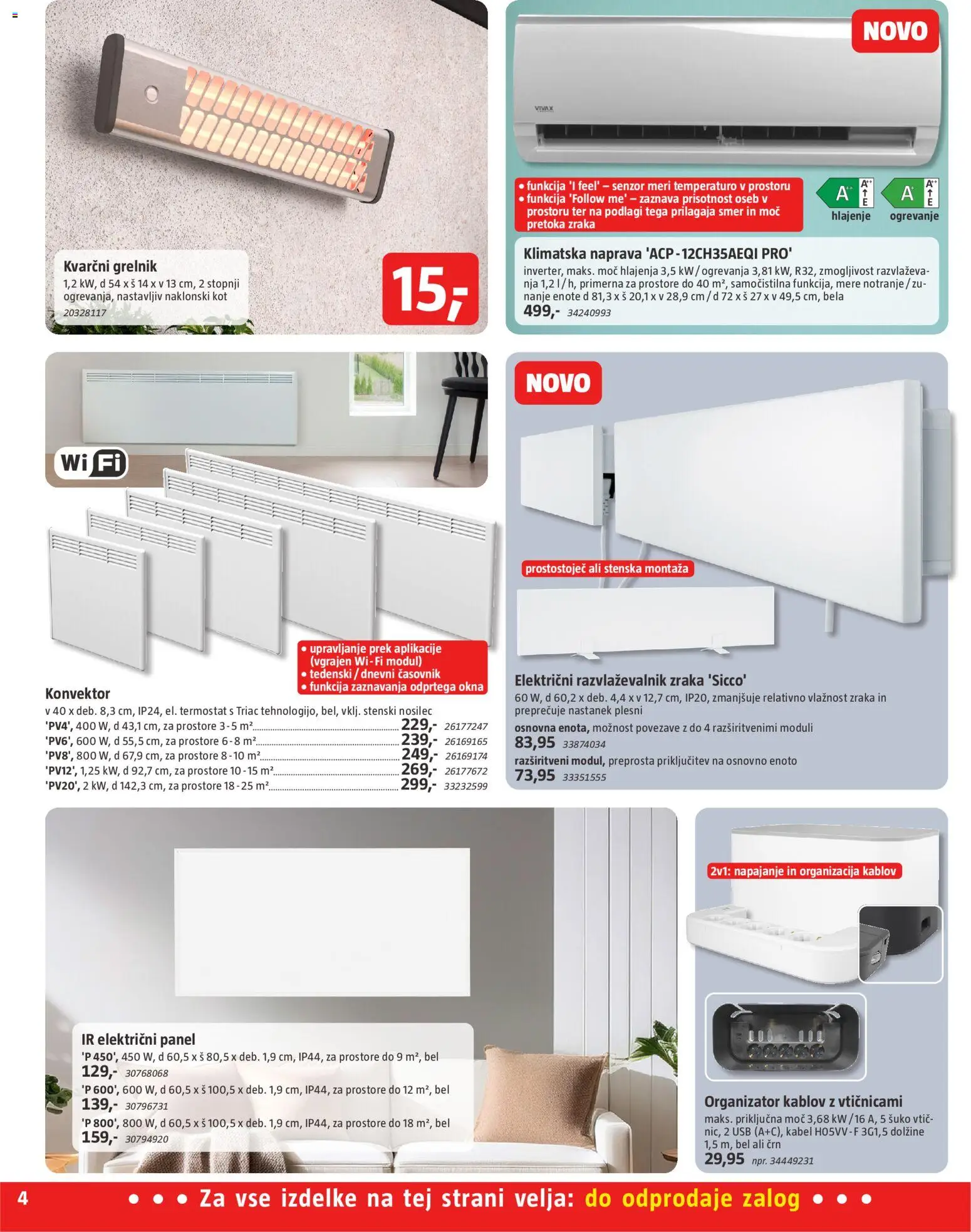 Novi Bauhaus katalog ponudbe – veljaven od 02.09.2026 | Stran: 4 | Izdelki: Kabel, Klimatska naprava, Usb, Termostat