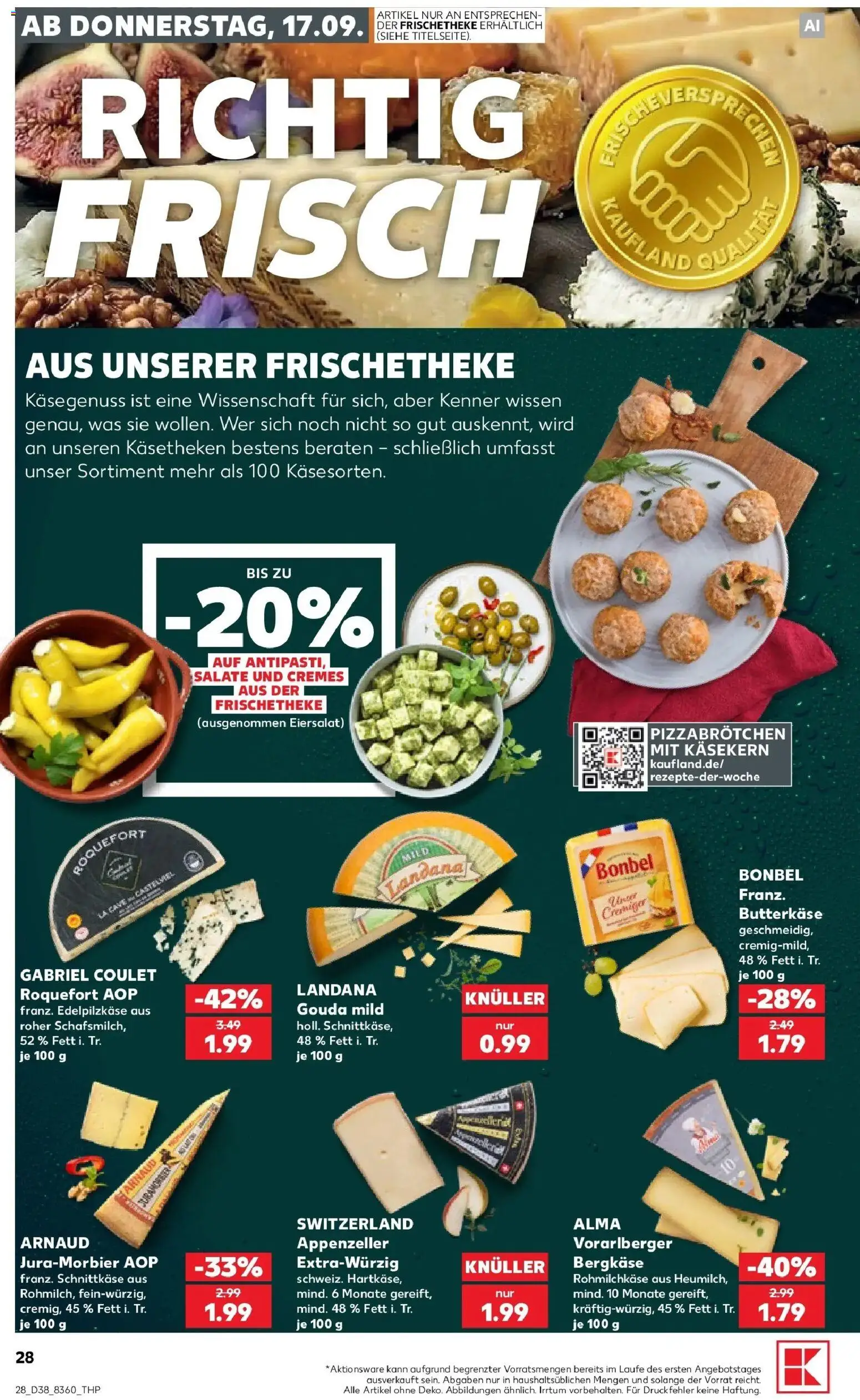 Prospekt Kaufland ab 14.09.2026 » Angebote Online zum Blättern | Seite: 40 | Produkte: Gouda