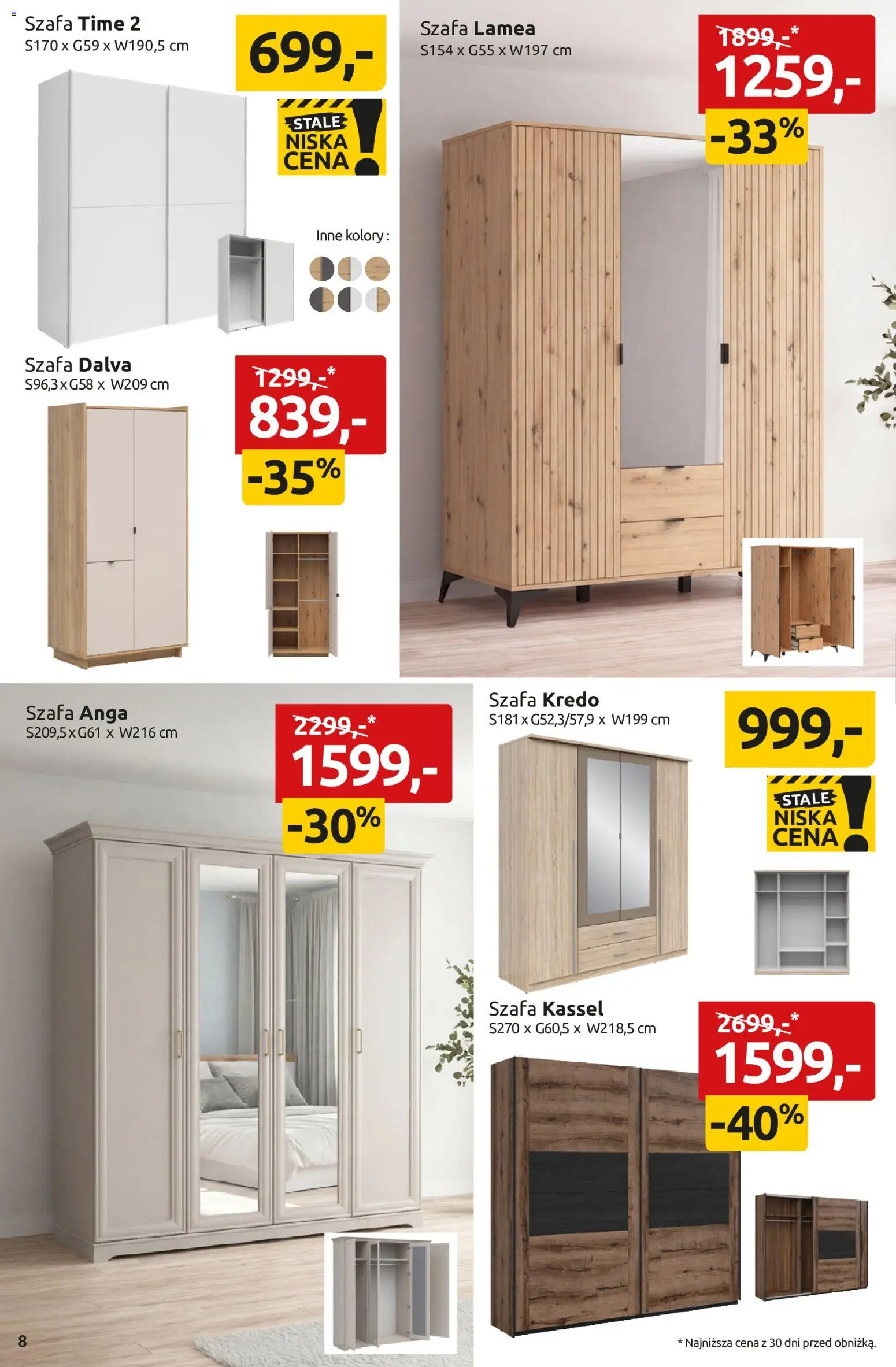 Black Red White promocje od 29.06.2026 | Strona: 8 | Produkty: Szafa