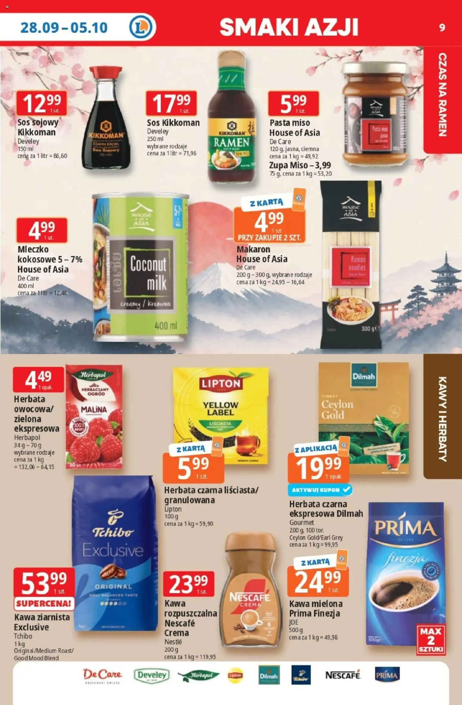 E.Leclerc gazetka - Tanio To Tu od 28.09.2026 | Strona: 9 | Produkty: Karta, Nescafe, Tchibo, Makaron