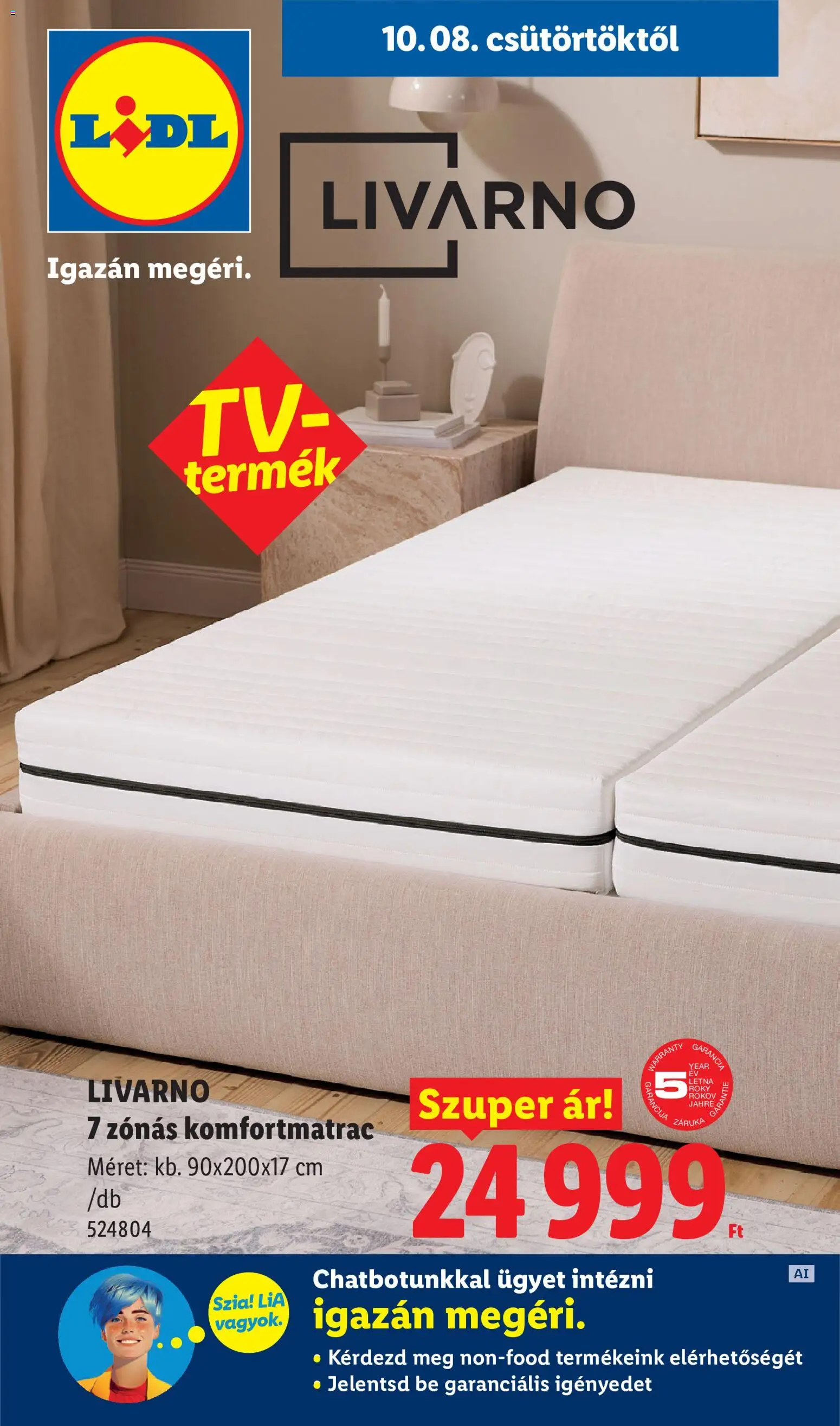 Lidl Nonfood kínálatunk Csütörtök, 8 Október