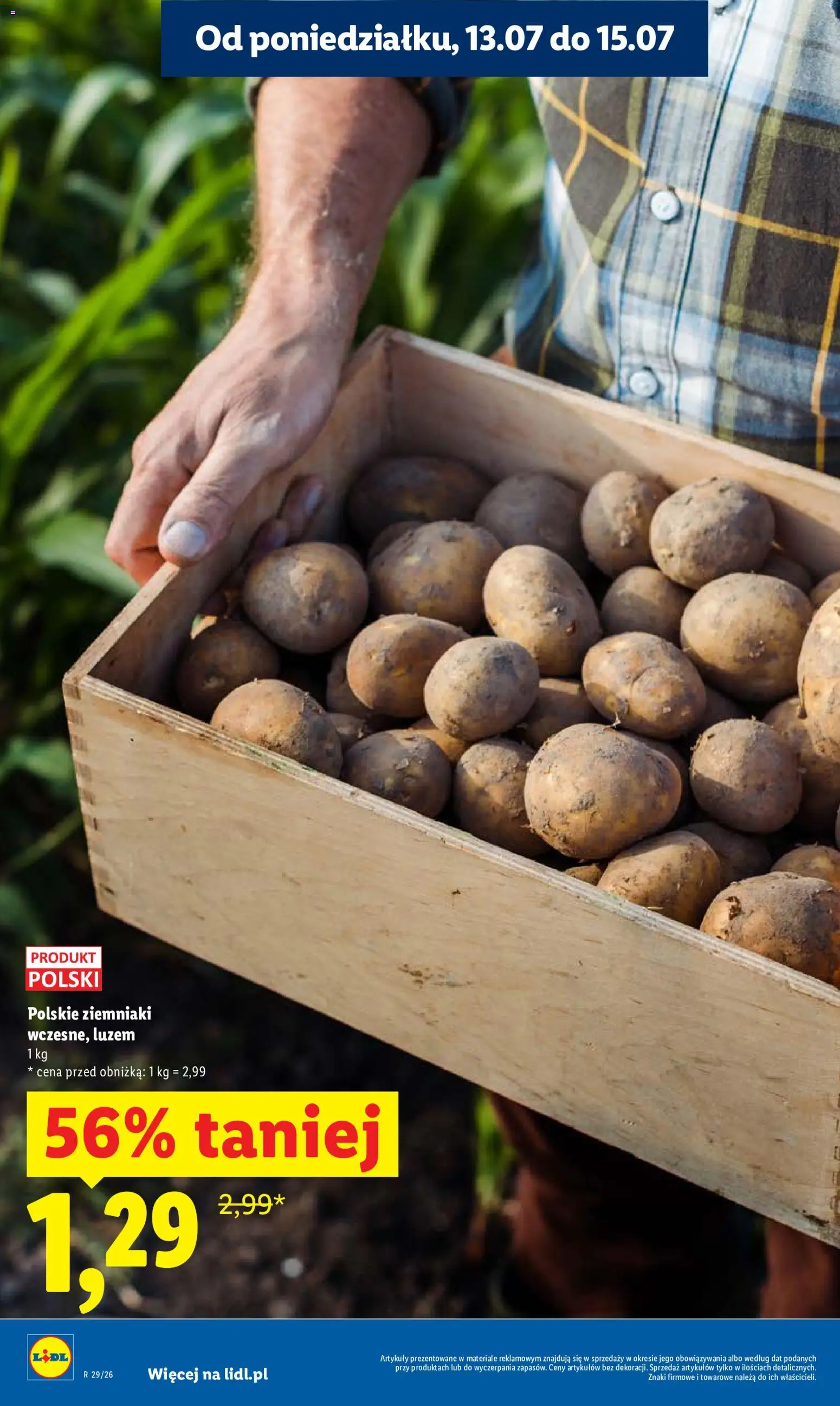 Lidl gazetka od 13.07.2026 | Strona: 10 | Produkty: Ziemniaki