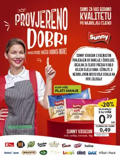 Sunny KROASAN, midi, vanilija, čokolada, 50g - Pregled kataloga iz trgovine Konzum, vrijedi od 10.06.2026 | Stranica: 46 | Proizvodi: Kroasan