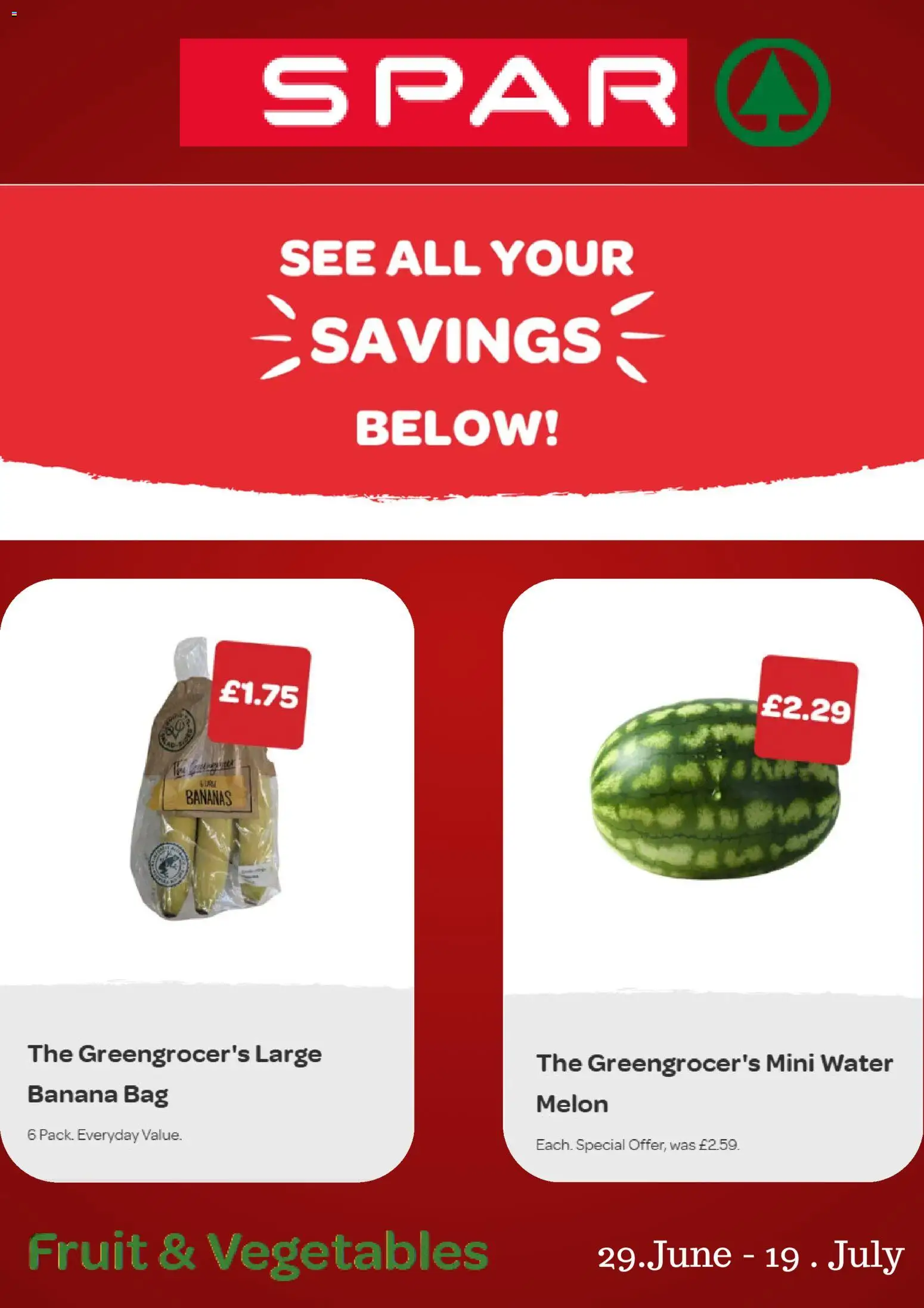 Spar supermarkets catalogue 29/06/2026