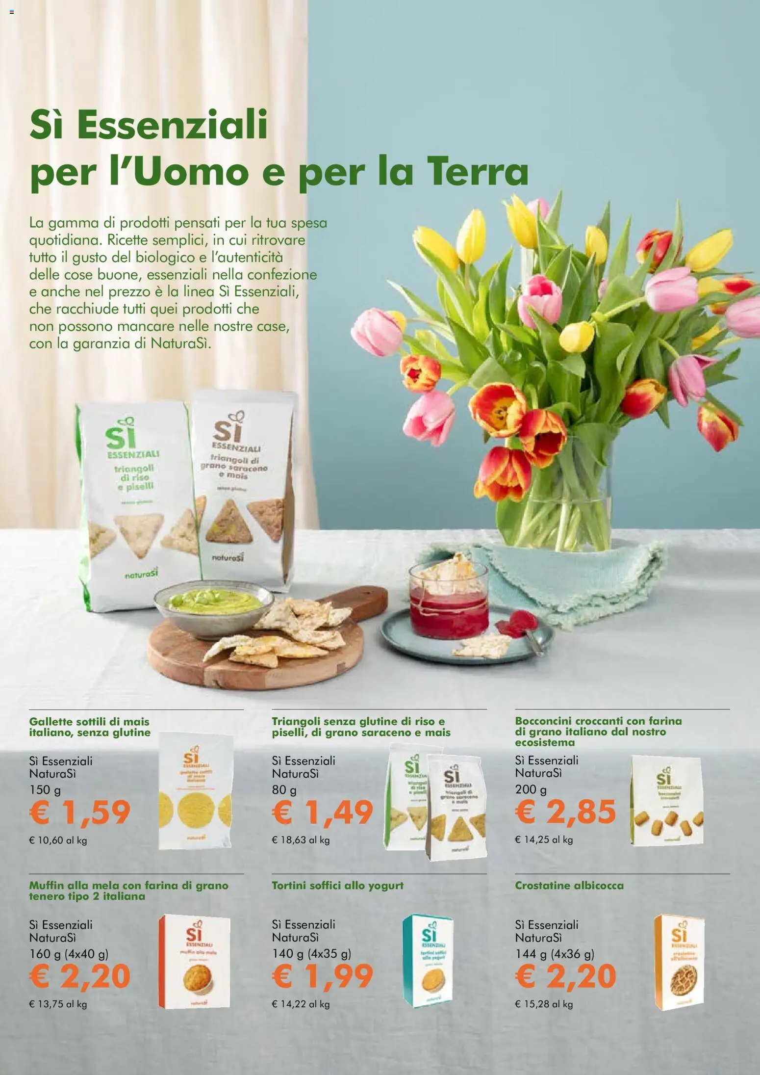 Volantino Natura Sì del 06.05.2026 | Pagina: 6 | Prodotti: Yogurt, Farina, Gallette, Muffin