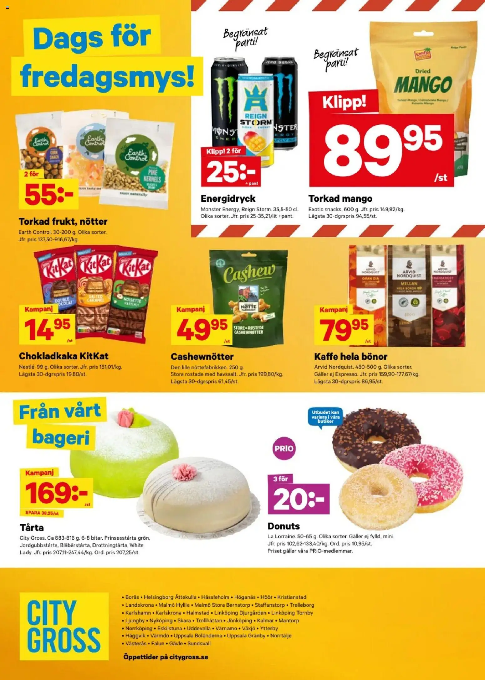 City Gross reklamblad aktuell från 10/08/2026 | Sida: 14 | Produkter: Bageri, Chokladkaka, Galler, Bönor
