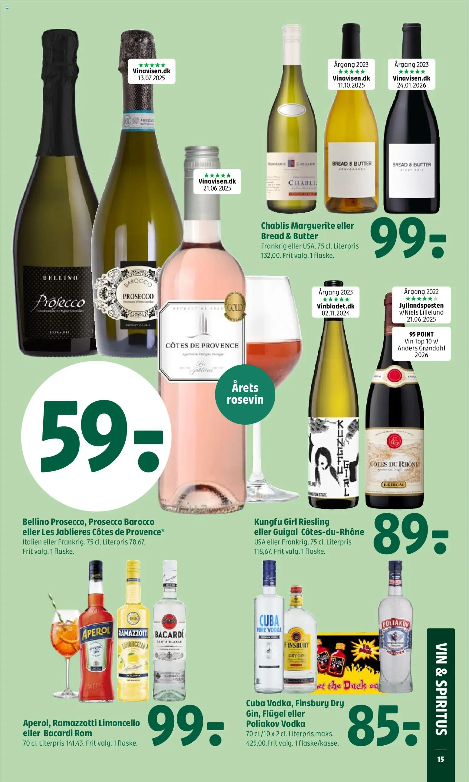Coop 365 tilbudsavis – gyldig fra 07.05.2026 | Side: 17 | Produkter: Vin, Gin, Vodka, Rom