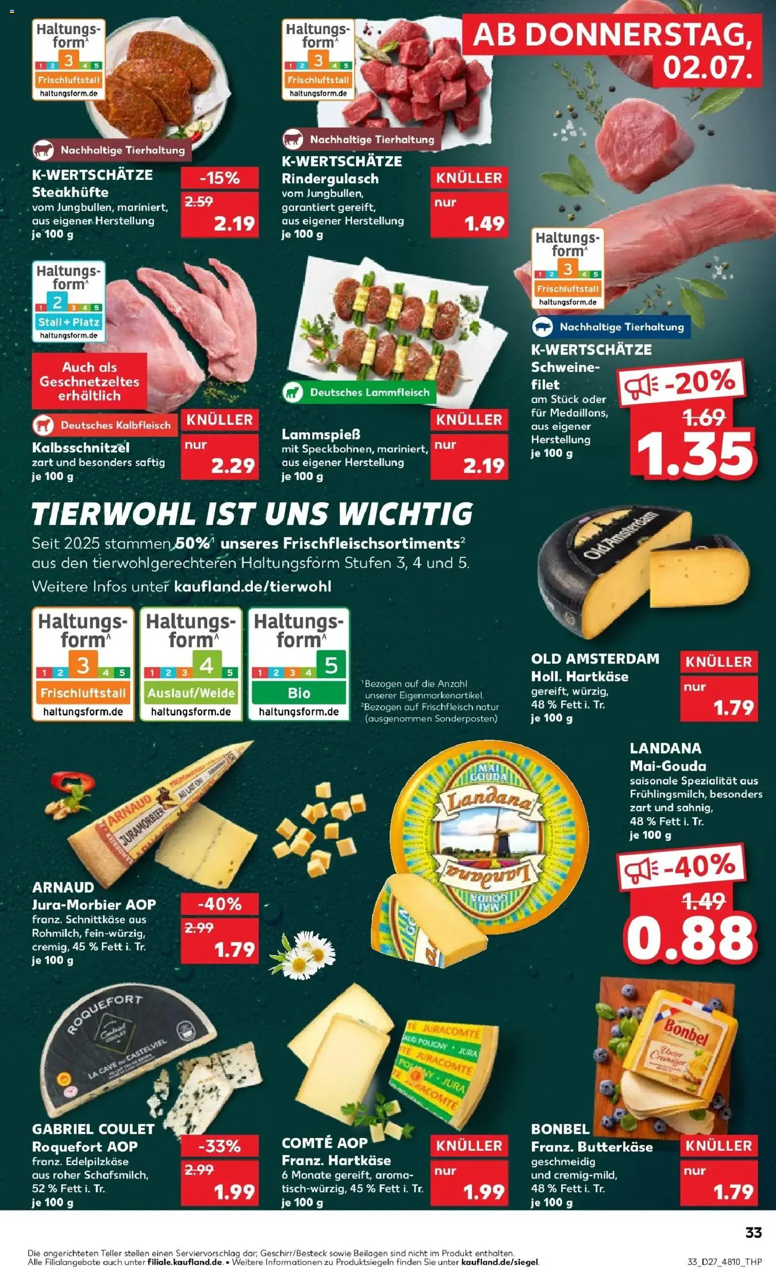 Kaufland Prospekt Worms – gültig ab 29.06.2026 | Seite: 44 | Produkte: Rindergulasch, Gouda