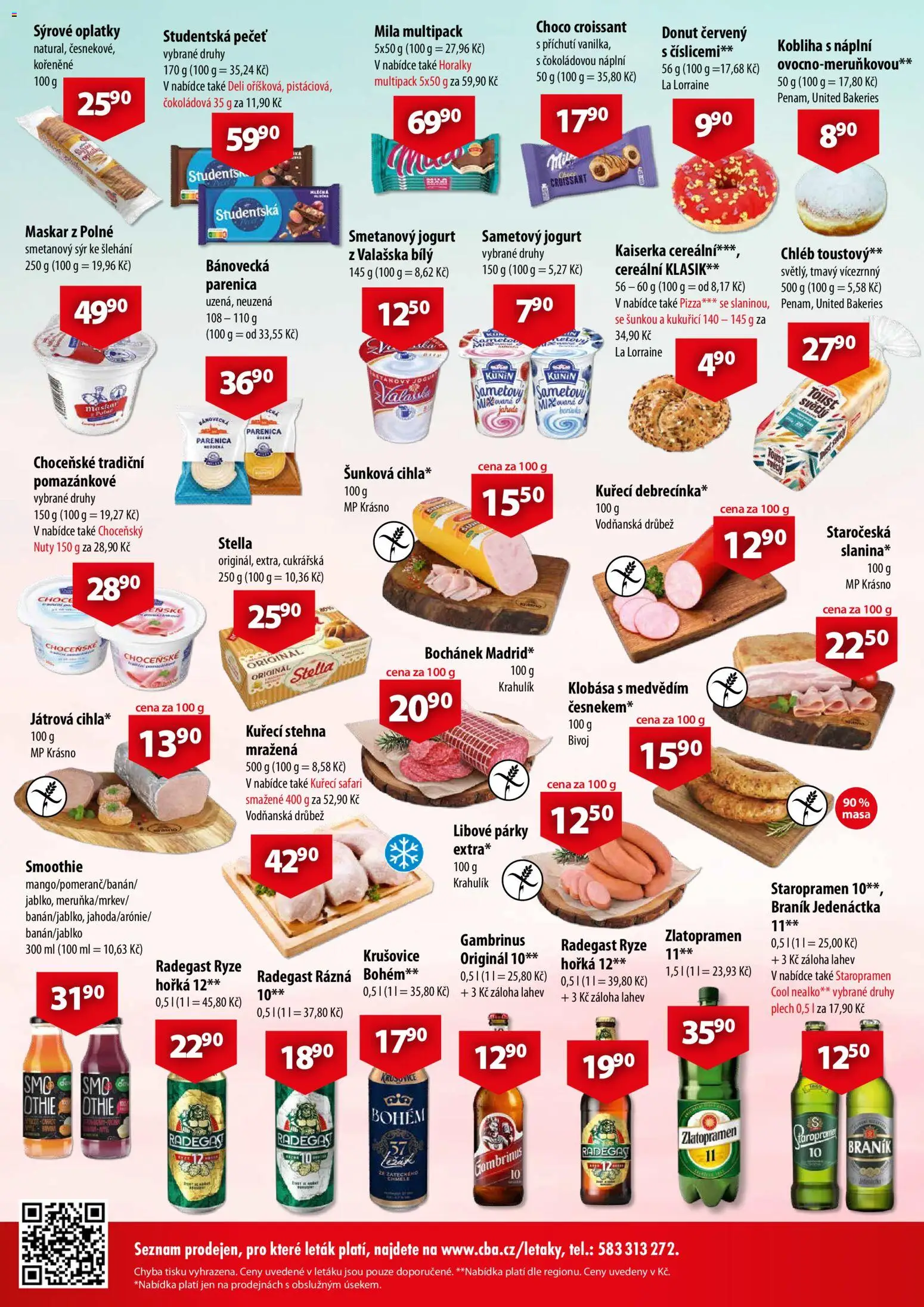 CBA leták - Market od 02.09.2026 | Strana: 2 | Produkty: Donut, Drůbež, Plech, Krušovice