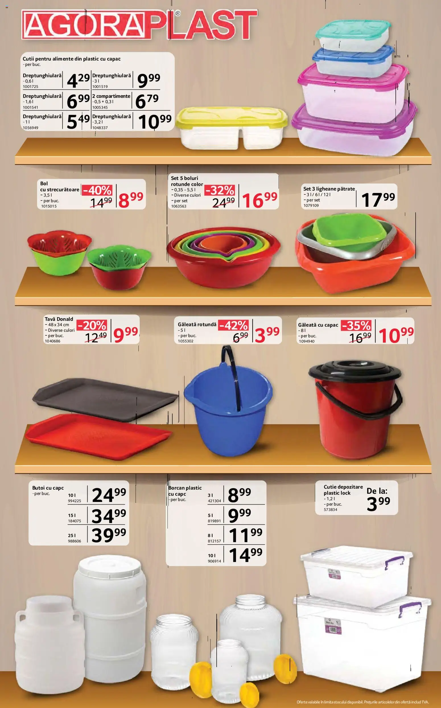Noul catalog Selgros – valabil de la 21.08.2026 | Pagină: 10 | Produse: Tava, Cutie, Borcan, Depozitare