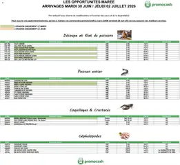 Promocash - Prévisualisation de Promocash Opportunités Marée valide à partir de 30/06/2026