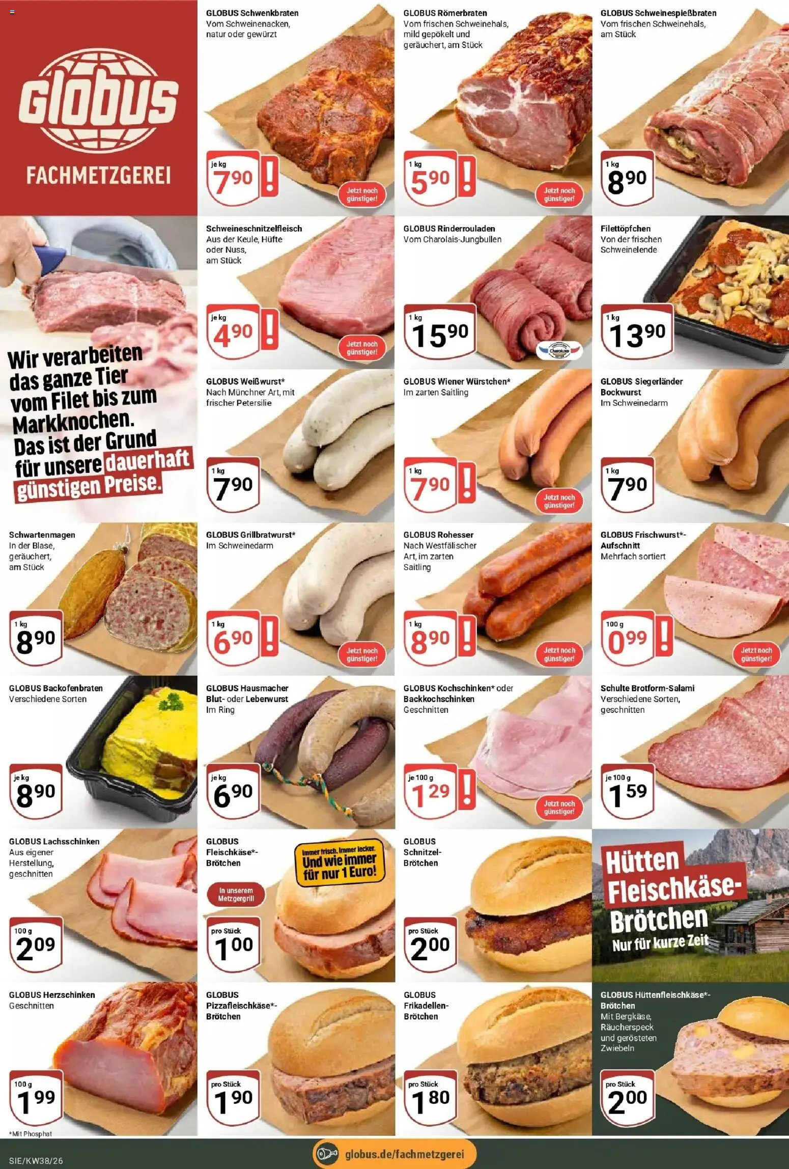 Globus Prospekt Siegen (ab 14.09.2026) » Angebote online | Seite: 8 | Produkte: Bockwurst, Schnitzel, Zwiebeln, Petersilie