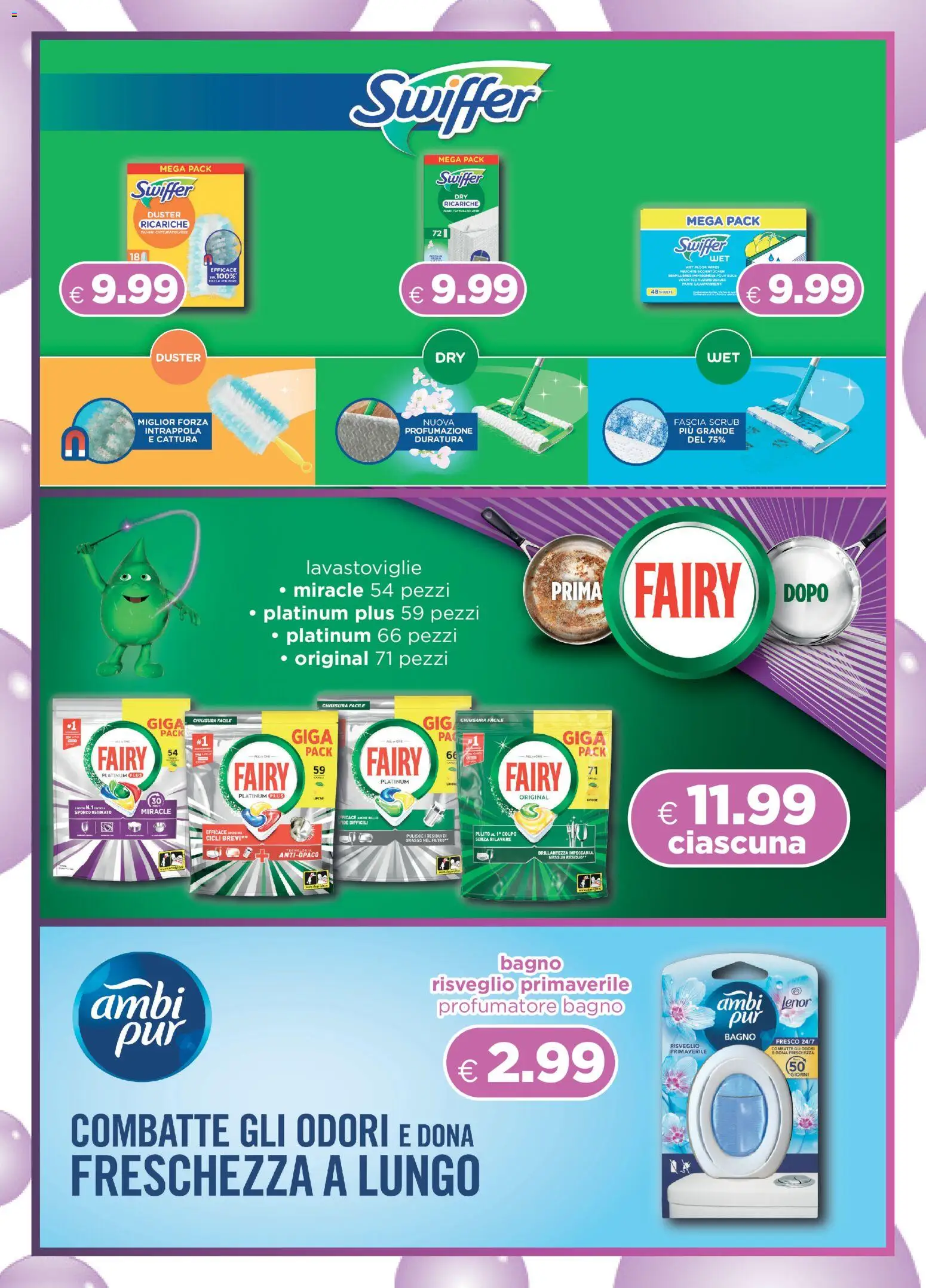 Volantino Acqua e Sapone del 11/10/2026 | Pagina: 3 | Prodotti: Scrub, Lavastoviglie, Bagno