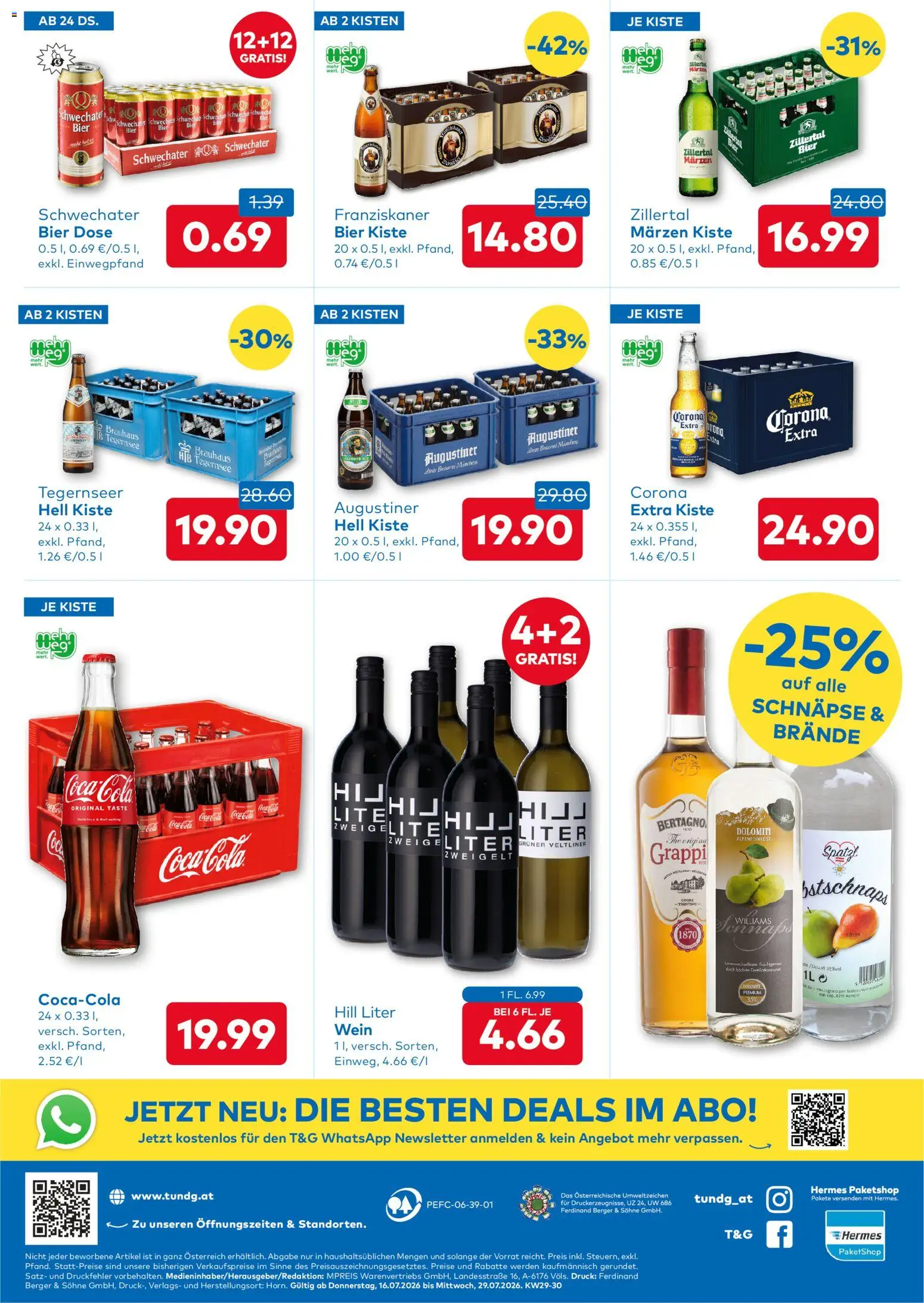 T&G Flugblatt gültig ab 16.07.2026 | Seite: 8 | Produkte: Corona Extra, Wein, Bier