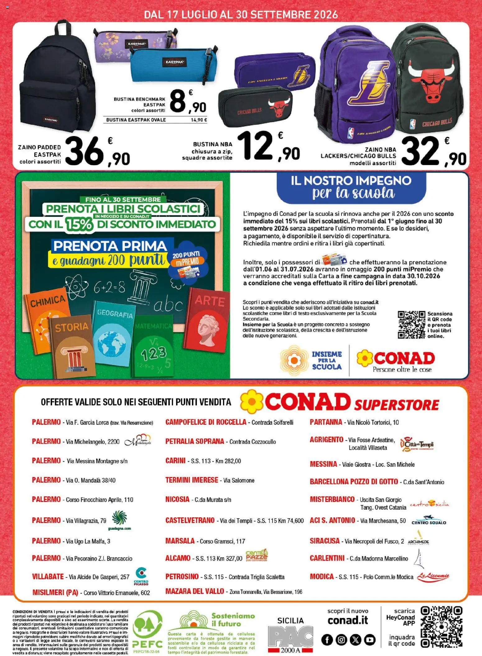 Volantino Conad del 17/07/2026 | Pagina: 4 | Prodotti: Scaletta, Zaino, Polo, Astuccio