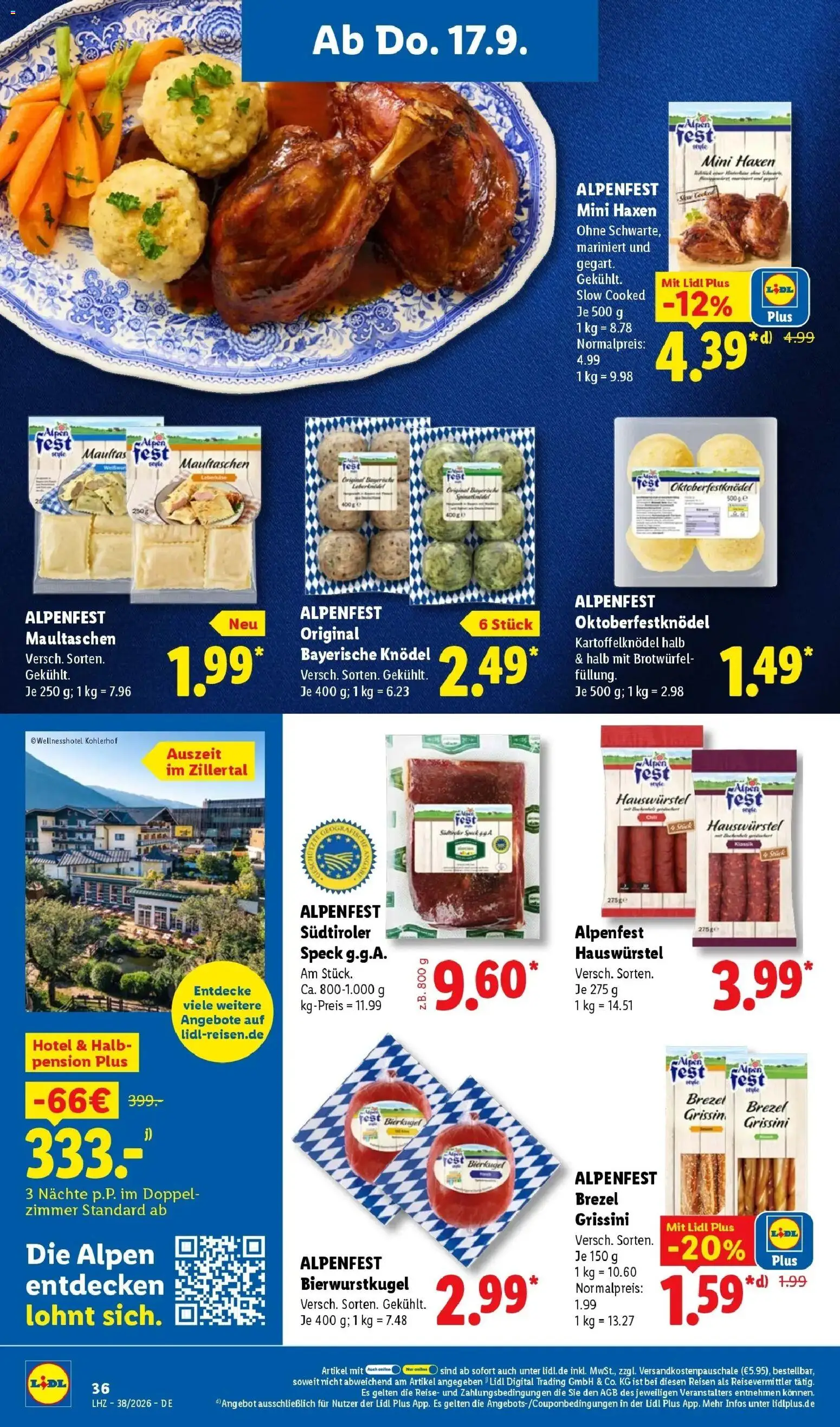 Lidl Prospekt Freudenstadt (ab 14.09.2026) zum Blättern » Angebote | Seite: 60 | Produkte: Maultaschen