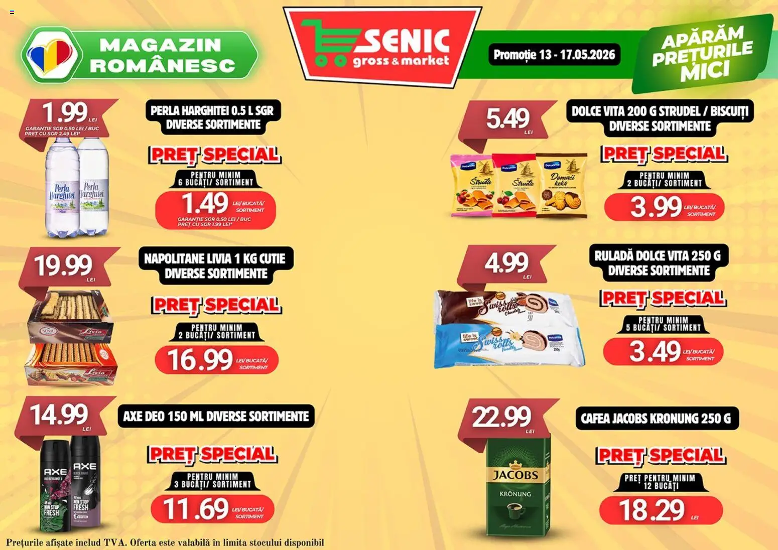 Noul catalog Senic – valabil de la 11.05.2026 | Pagină: 7 | Produse: Mici, Köpek çiti, Cafea, Biscuiți