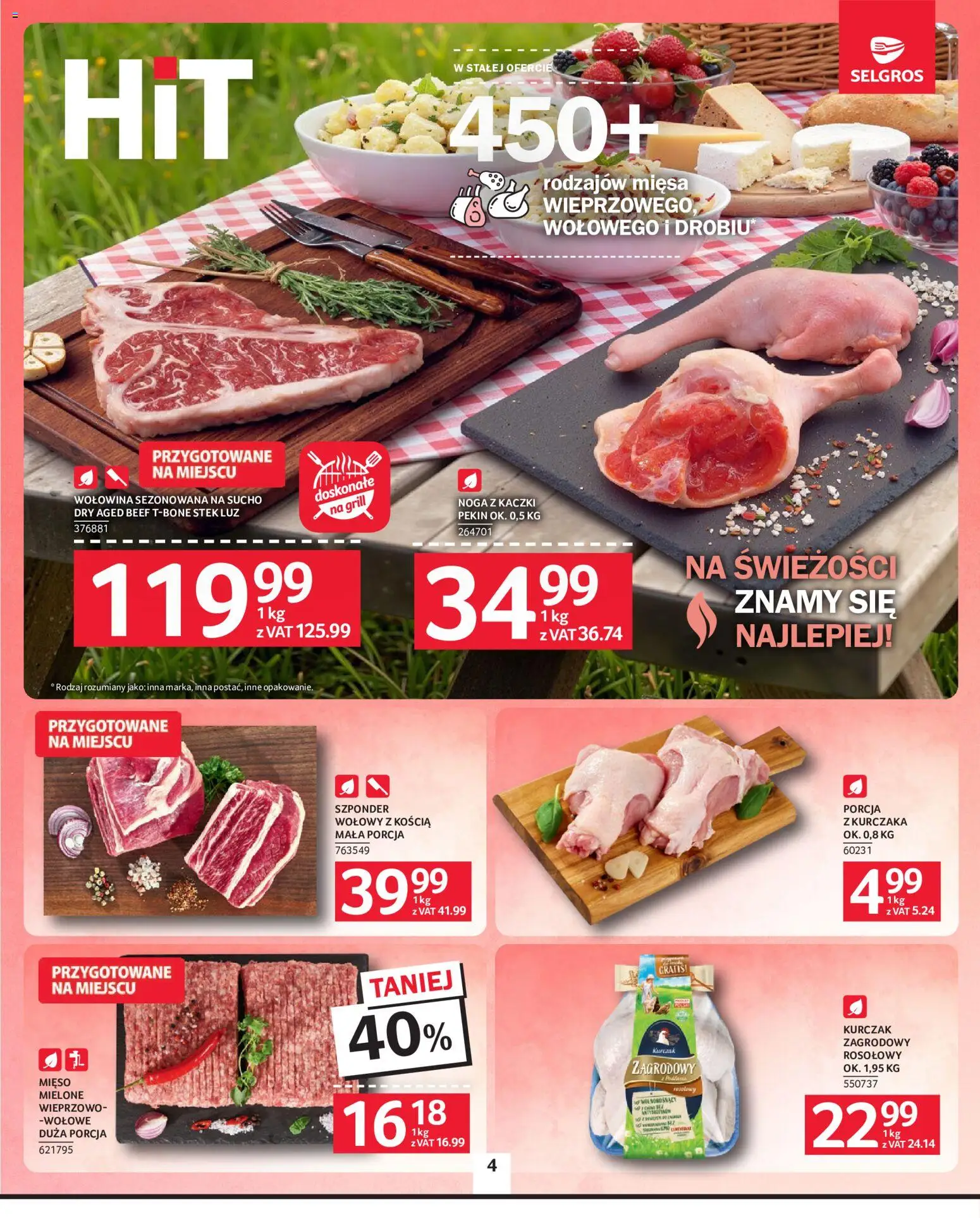 Selgros cash&carry gazetka od 18.06.2026 | Strona: 4 | Produkty: Kurczak, Mięso, Grill, Wołowina