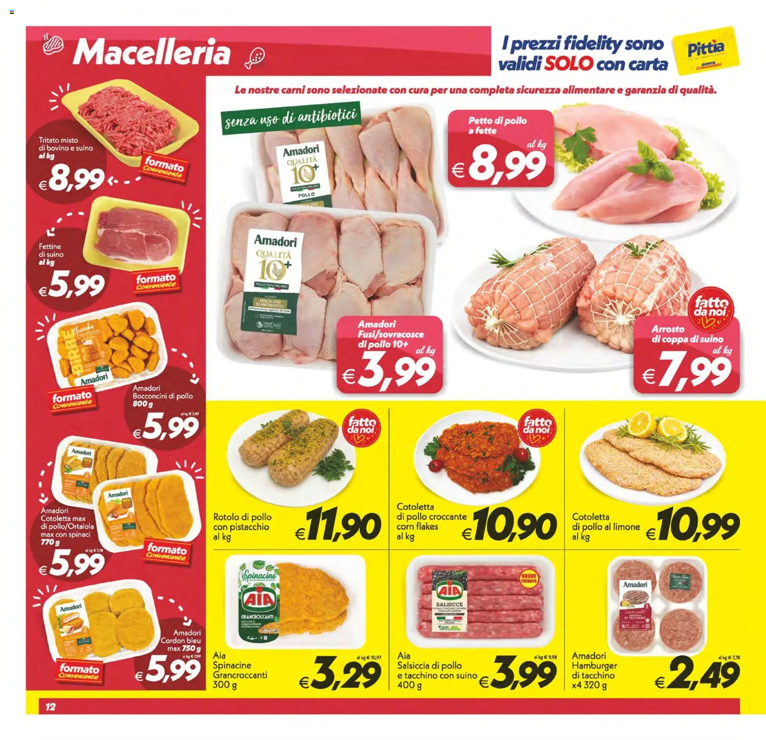 Volantino SuperConveniente del 13/10/2026 | Pagina: 12 | Prodotti: Bovino, Pollo, Salsiccia, Salsicce