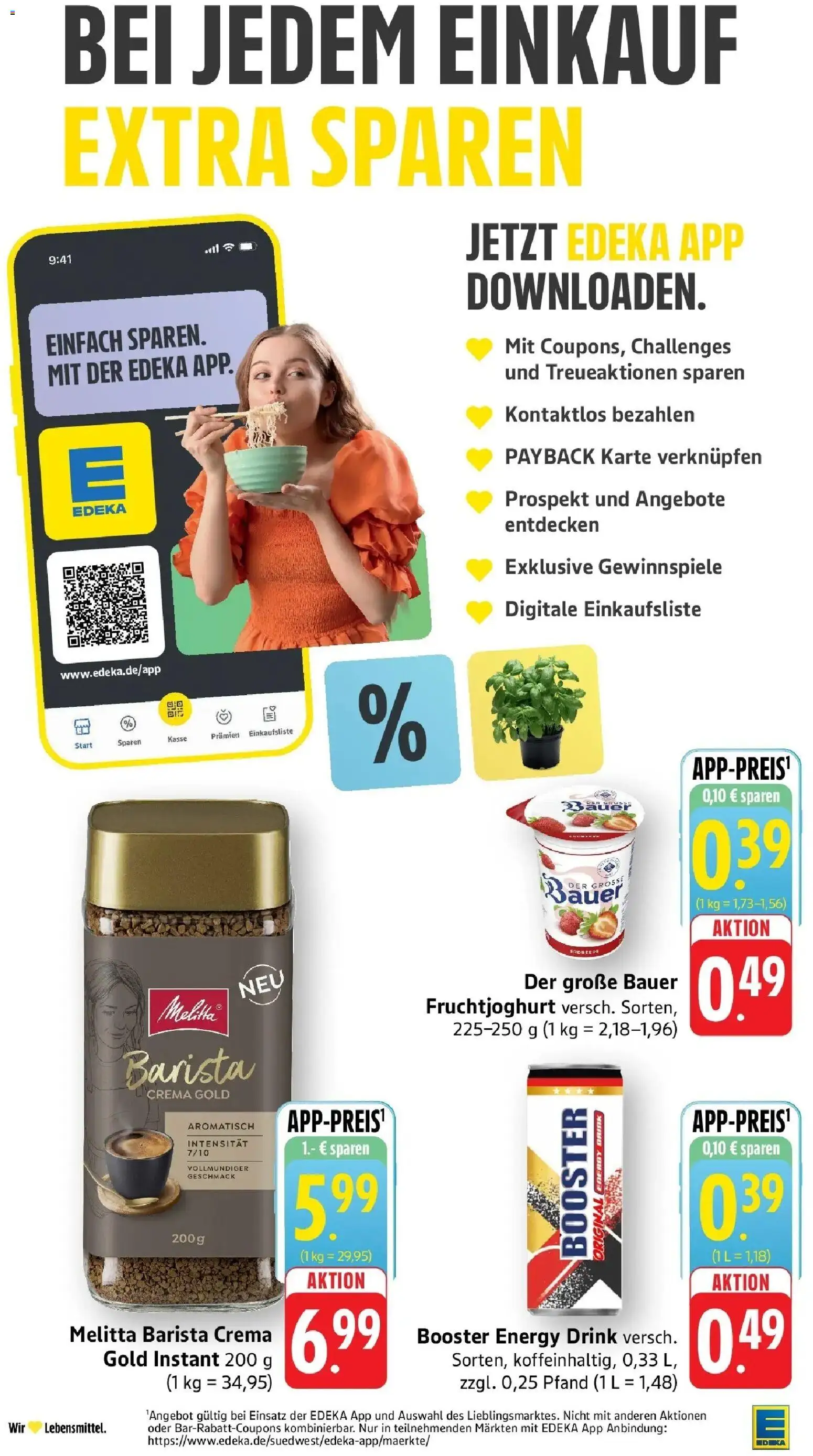 Edeka Prospekt Trier – gültig ab 08.06.2026 | Seite: 14 | Produkte: Melitta, Energy, Fruchtjoghurt