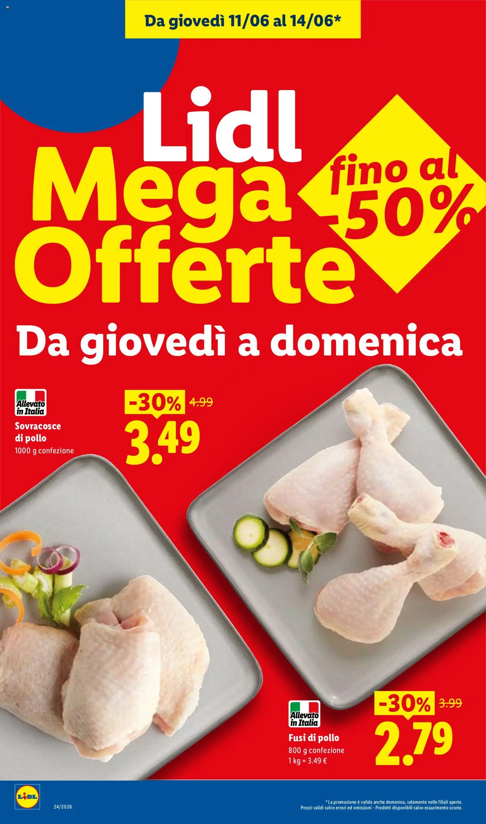 Volantino Lidl del 11.06.2026 | Pagina: 2 | Prodotti: Pollo