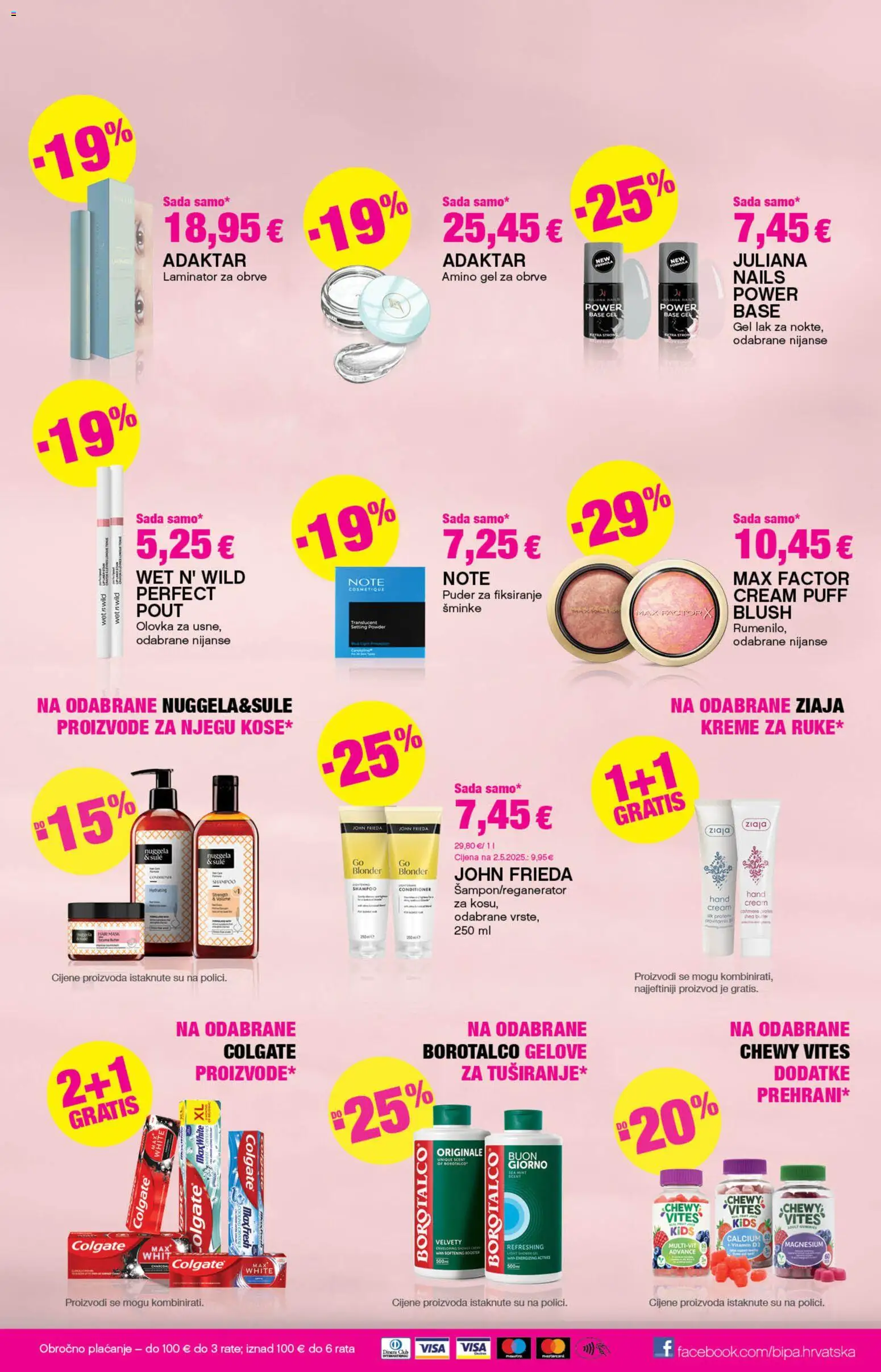 Bipa katalog | vrijedi od 29.10.2026 | Stranica: 39 | Proizvodi: Puder, Gel za obrve, Laminator, Borotalco