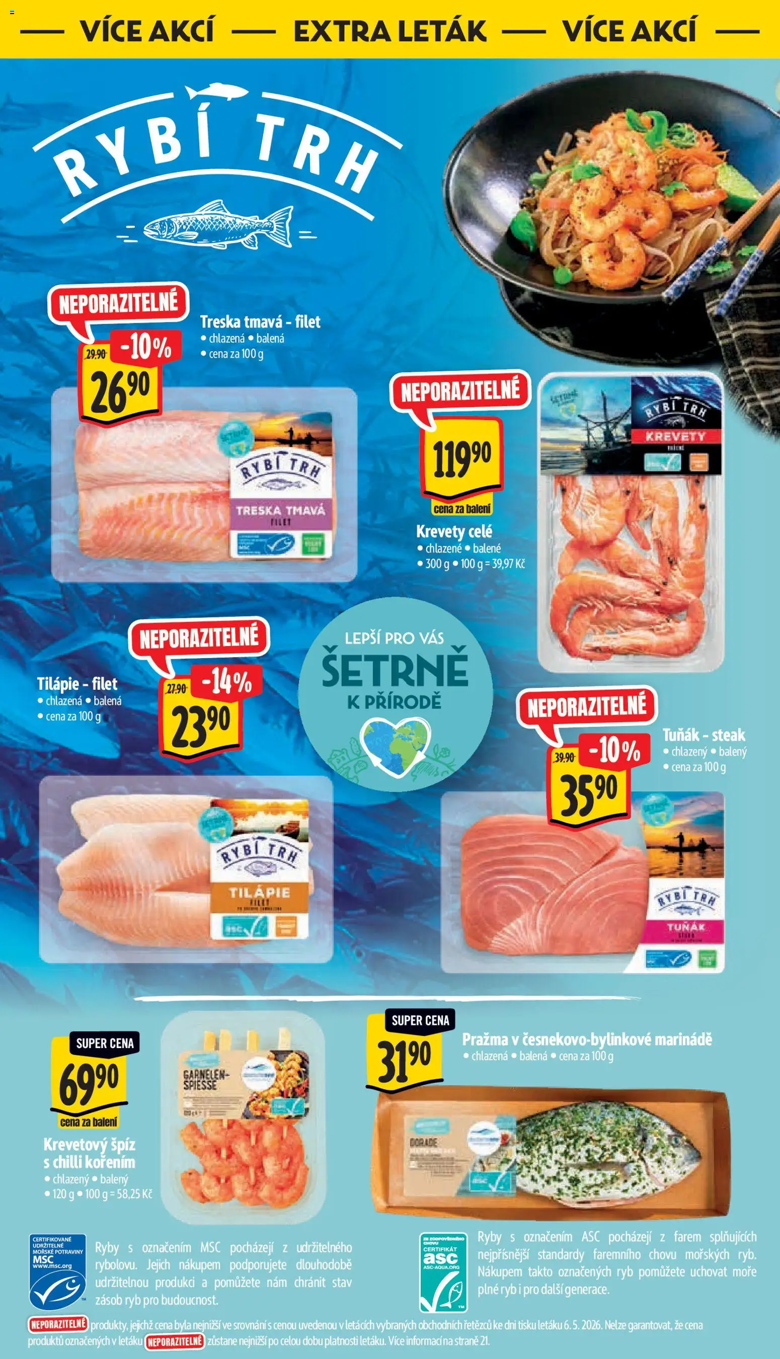 Albert leták - Supermarket od 13.05.2026 | Strana: 37 | Produkty: Tuňák, Pražma, Potraviny, Tuňák steak