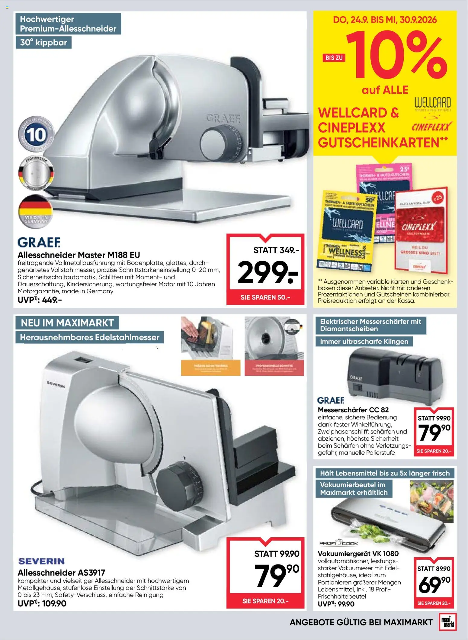 Maximarkt Flugblatt gültig ab 24.09.2026 | Seite: 21 | Produkte: Lebensmittel