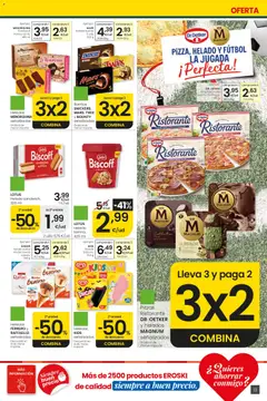Vista previa Eroski Ofertones de verano válido desde el 11.06.2026 | Página: 13 | Productos: Pizza, Helado