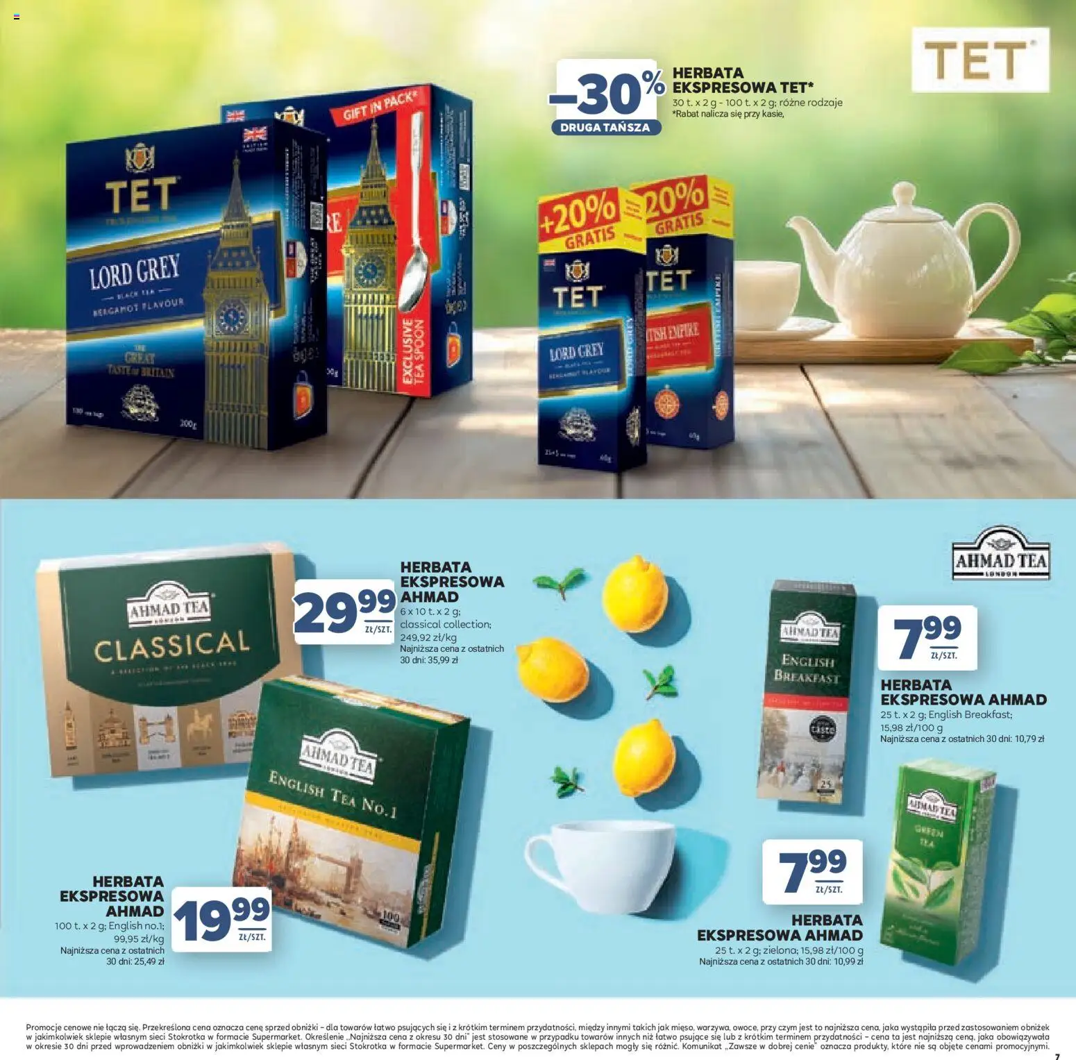 Stokrotka gazetka - Dzień Matki i Dziecka od 21.05.2026 | Strona: 7 | Produkty: Stokrotka, Herbata Ahmad tea, Herbata