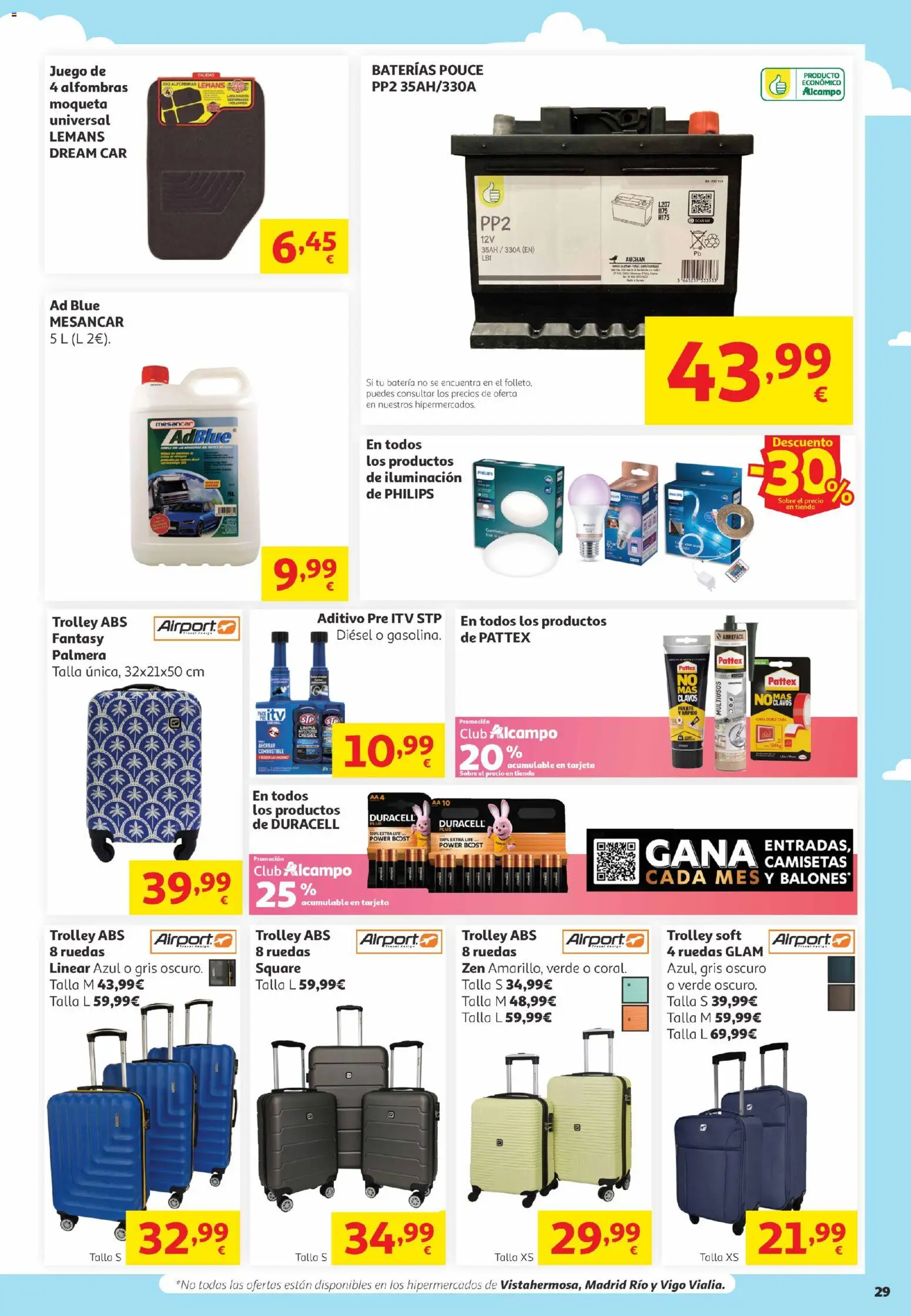 Alcampo Canarias │ válido desde el 16.06.2026 | Página: 29 | Productos: Galette de chaise, Batería
