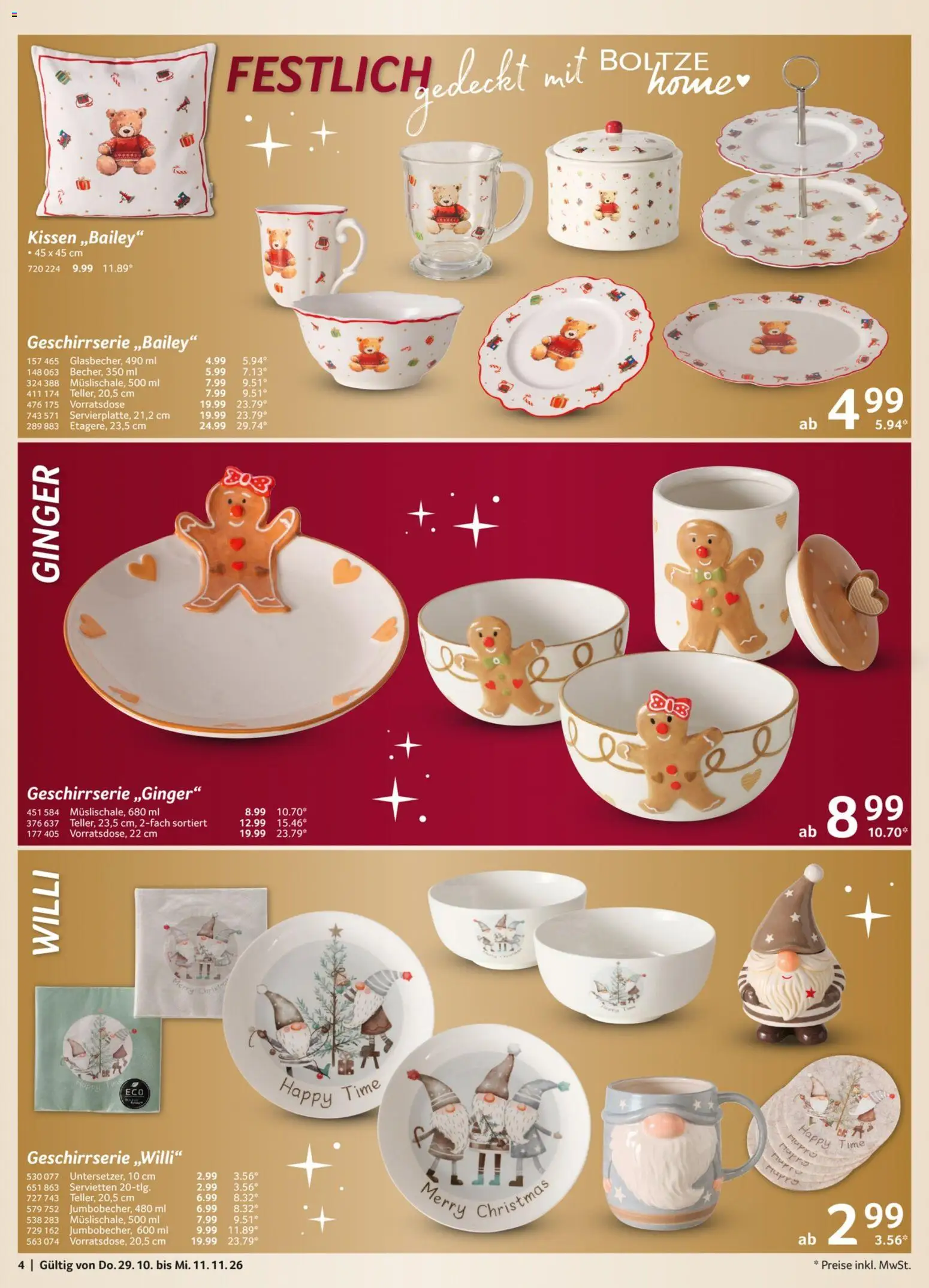 Selgros Weihnachten Spezial – gültig ab 29.10.2026 | Seite: 4 | Produkte: Kissen