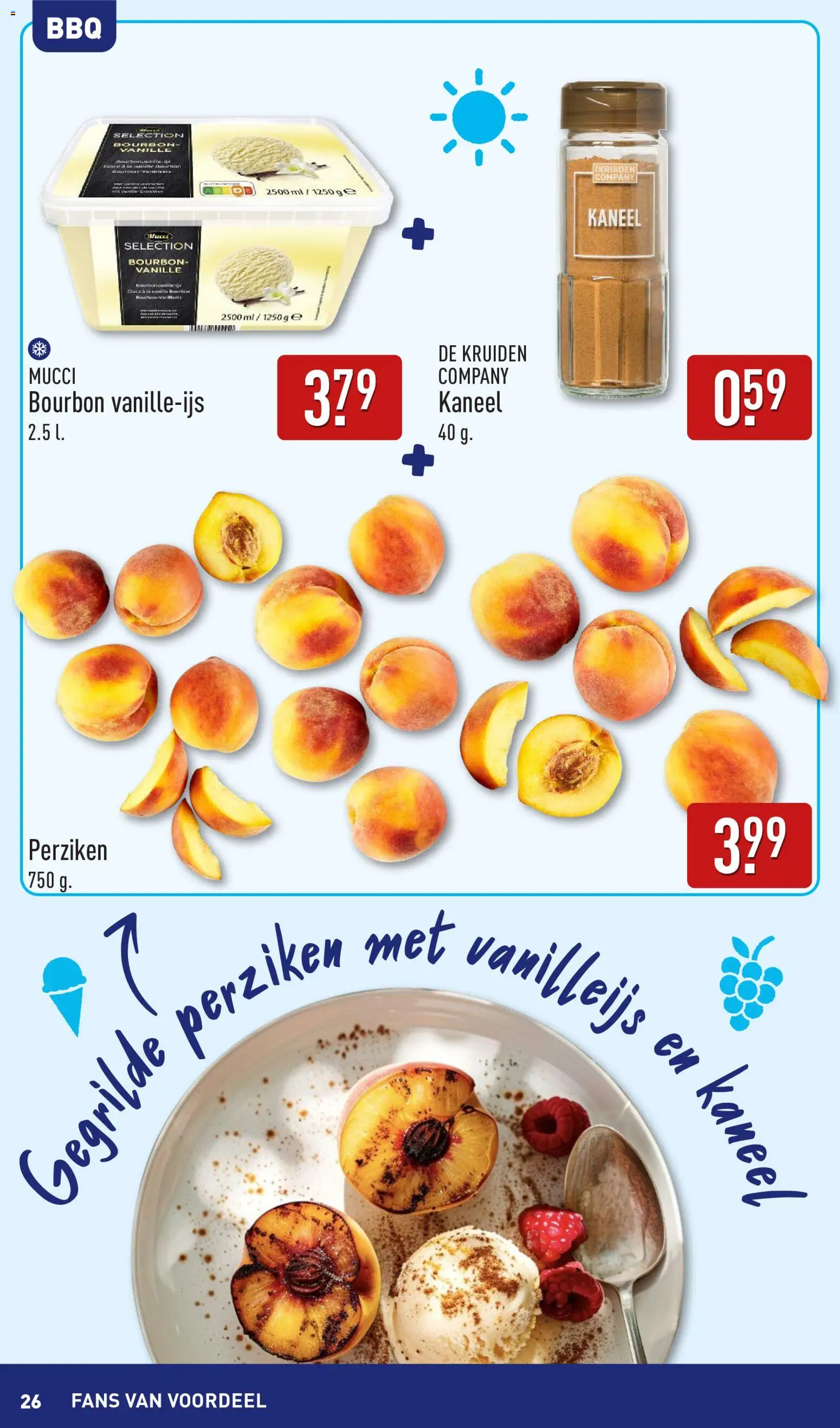 {H1} | Pagina: 26 | Producten: Bourbon, Pavilon, Kaneel, Perziken