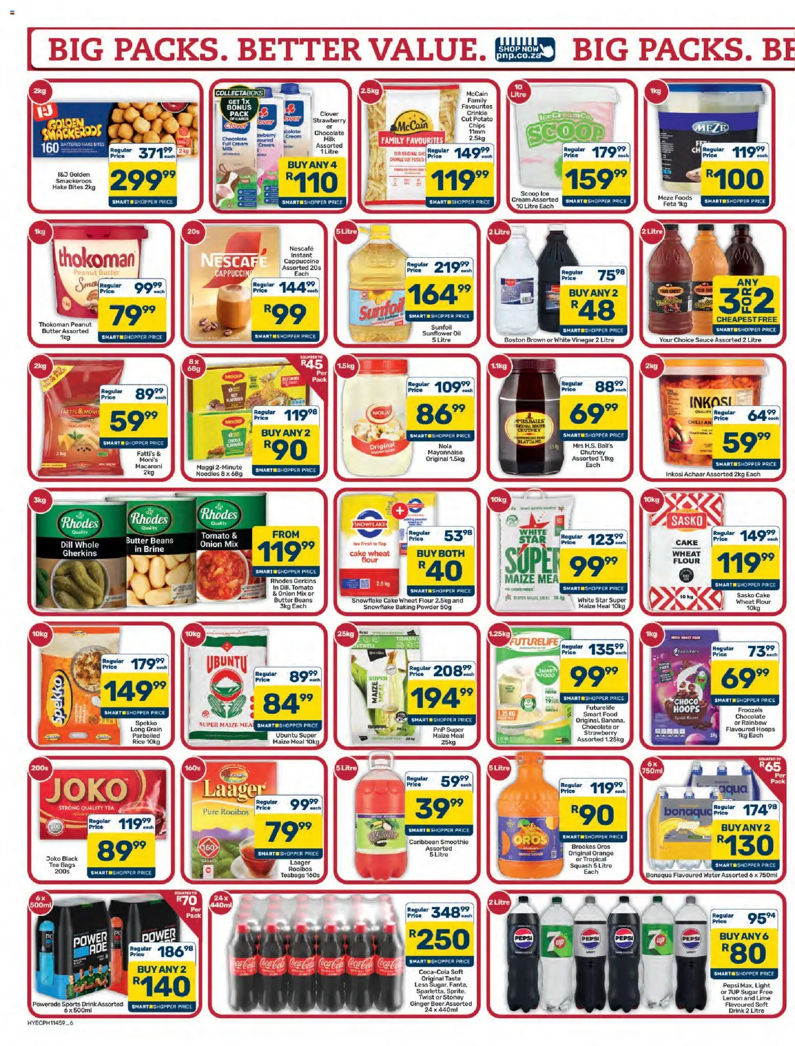New Pick n Pay catalogue – valid from 23/10/2026 | Page: 6 | Products: Chocolate cream, Baking powder, Sugar, Lime