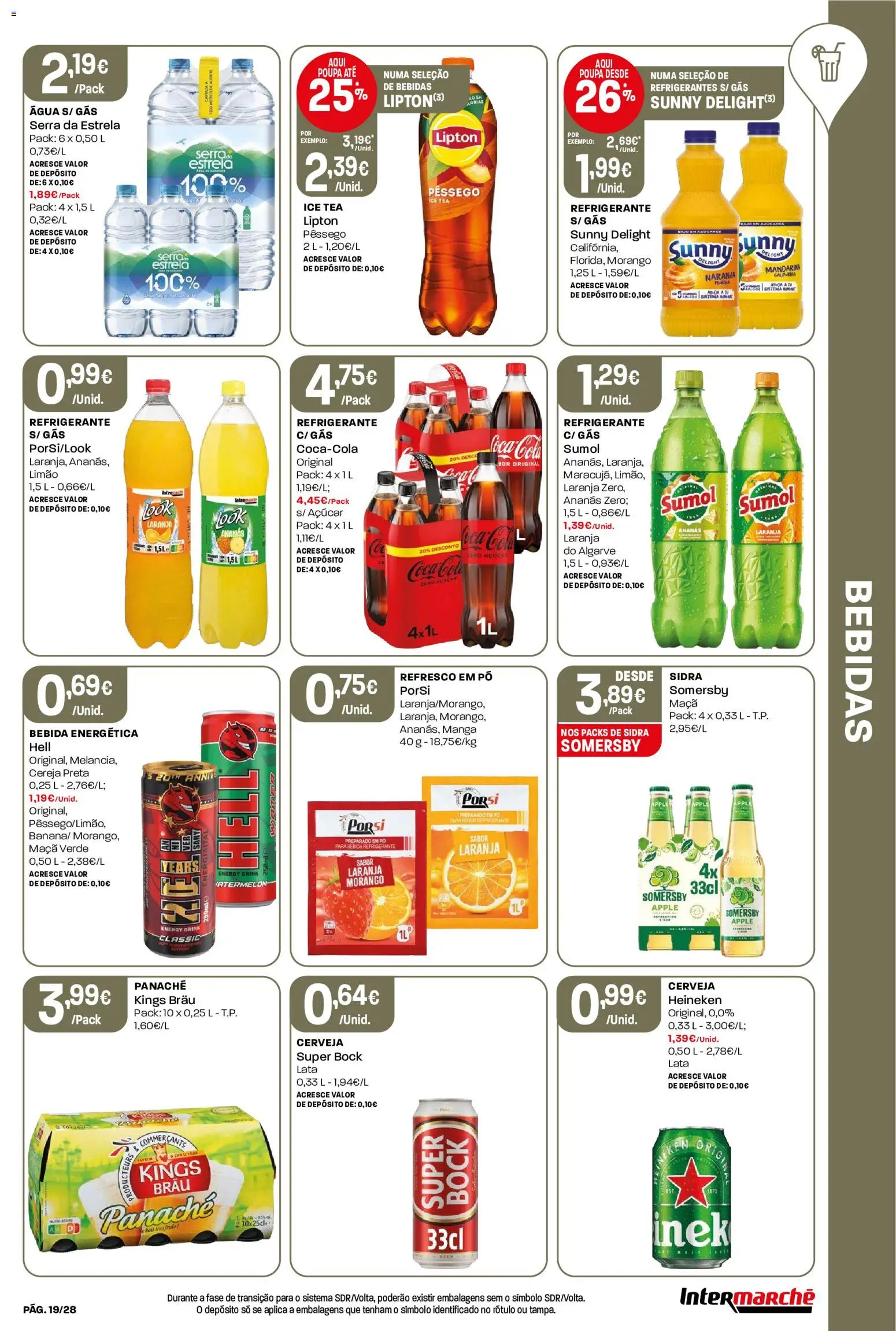 Intermarché Folheto Contact │ válido de 06/08/2026 | Página: 19 | Produtos: Refrigerante, Pó, Açúcar, Bebida