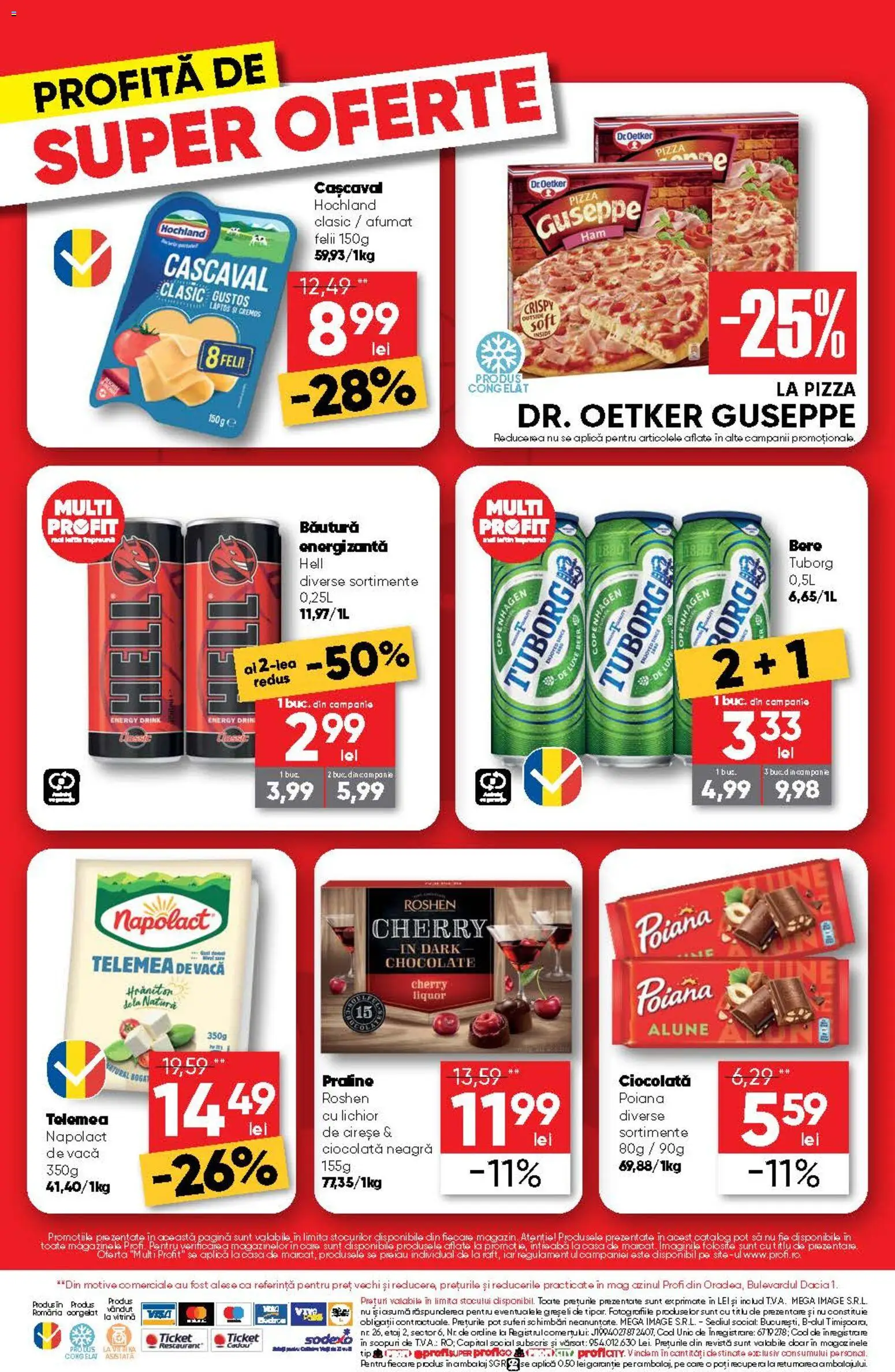 Noul catalog Profi – valabil de la 06.08.2026 | Pagină: 4 | Produse: Vitrină, Alune, Praline, Pizza