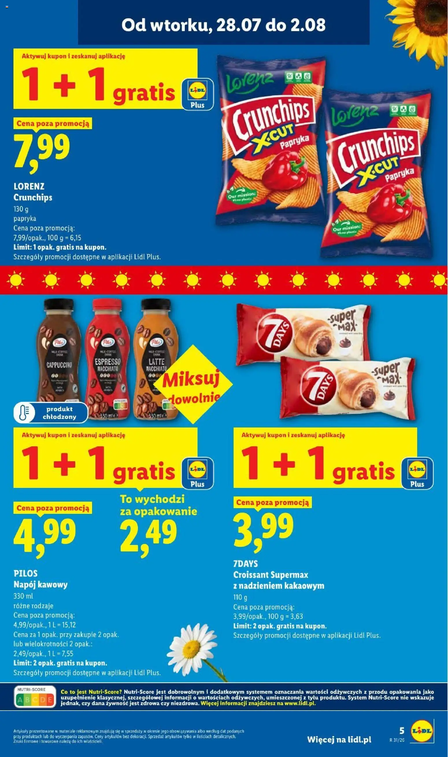 Lidl gazetka - Pol'and'Rock od 28.07.2026 | Strona: 5 | Produkty: Cappuccino, Papryka