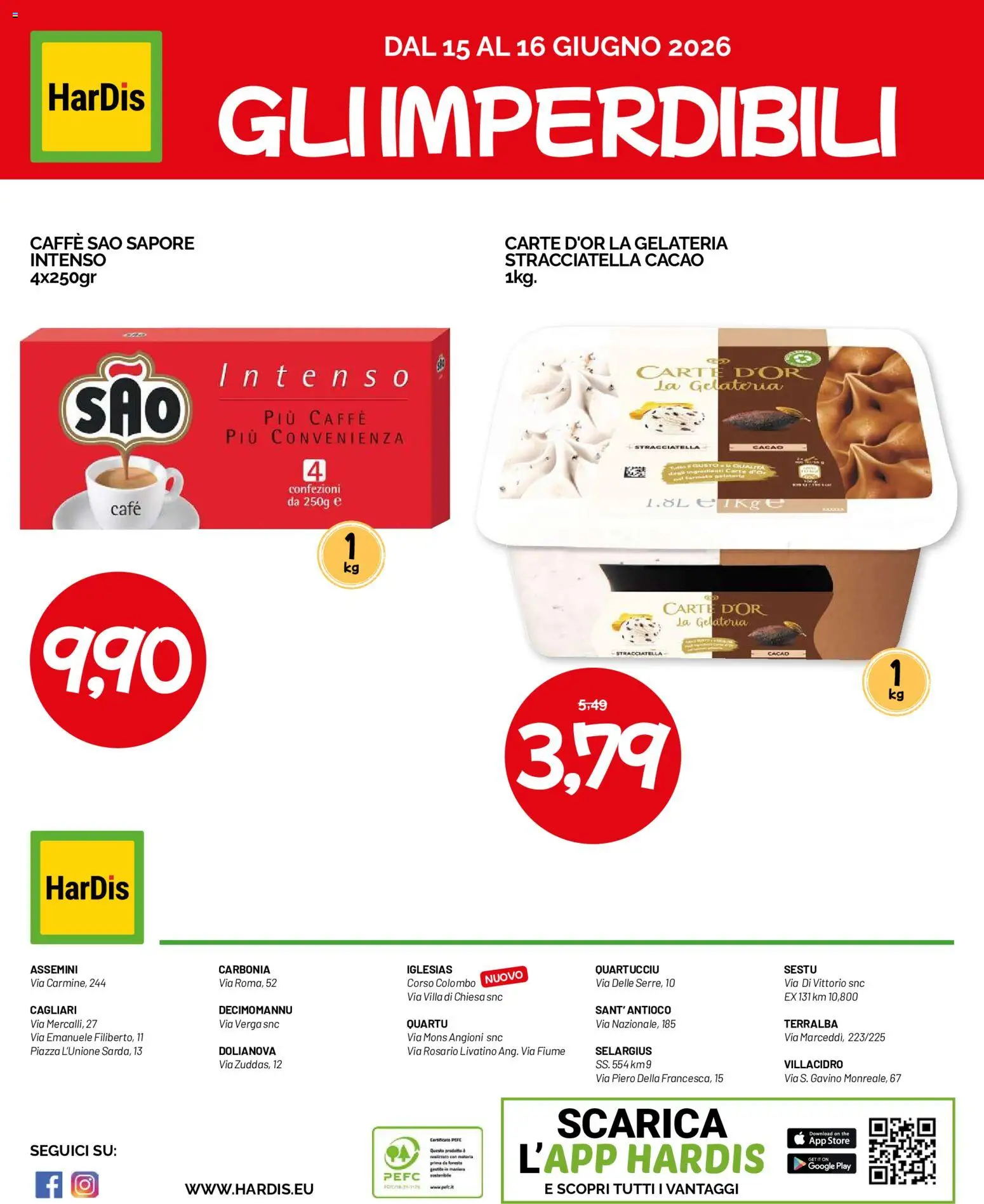 Volantino HarDis del 08.06.2026 | Pagina: 16 | Prodotti: Caffè, The, Cacao, Stracciatella