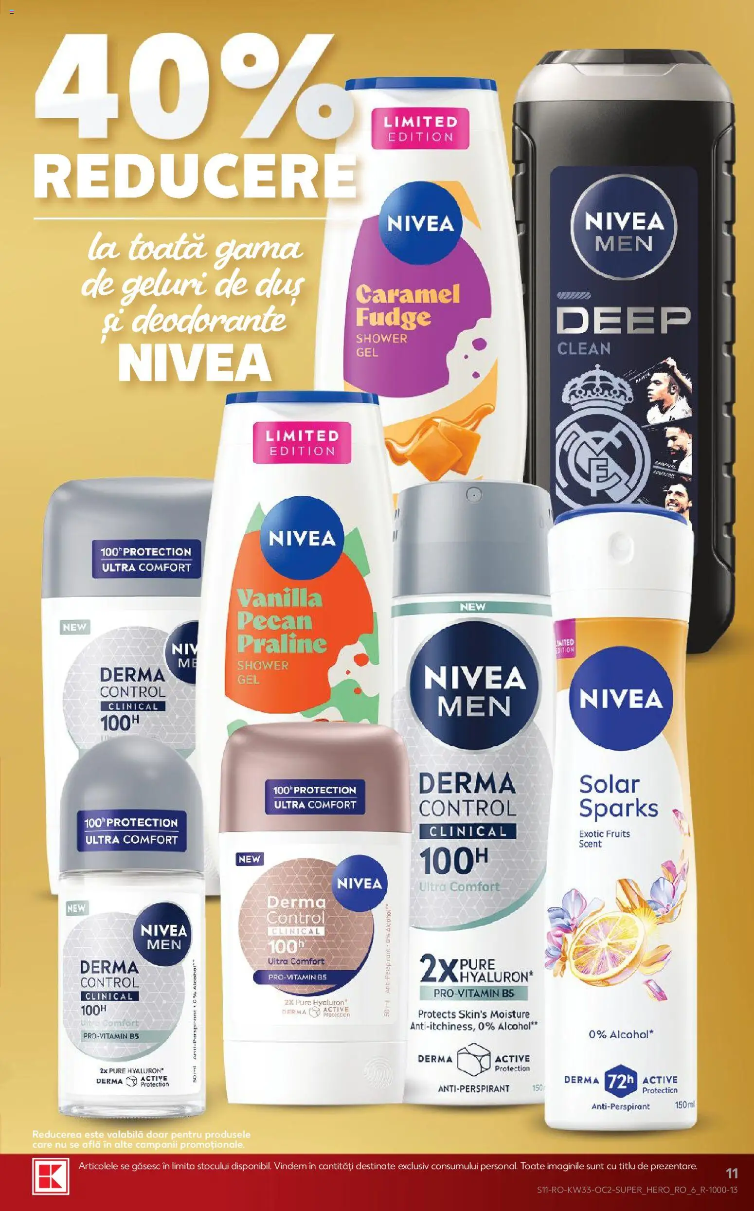 Noul catalog Kaufland – valabil de la 12.08.2026 | Pagină: 11 | Produse: Nivea, Clean, Active, Antiperspirant