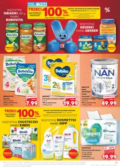 Náhled letáku Kaufland Polsko leták od 29.04.2026 | Strana: 61 | Produkty: Krém, Pampers, Bulgur, Hipp