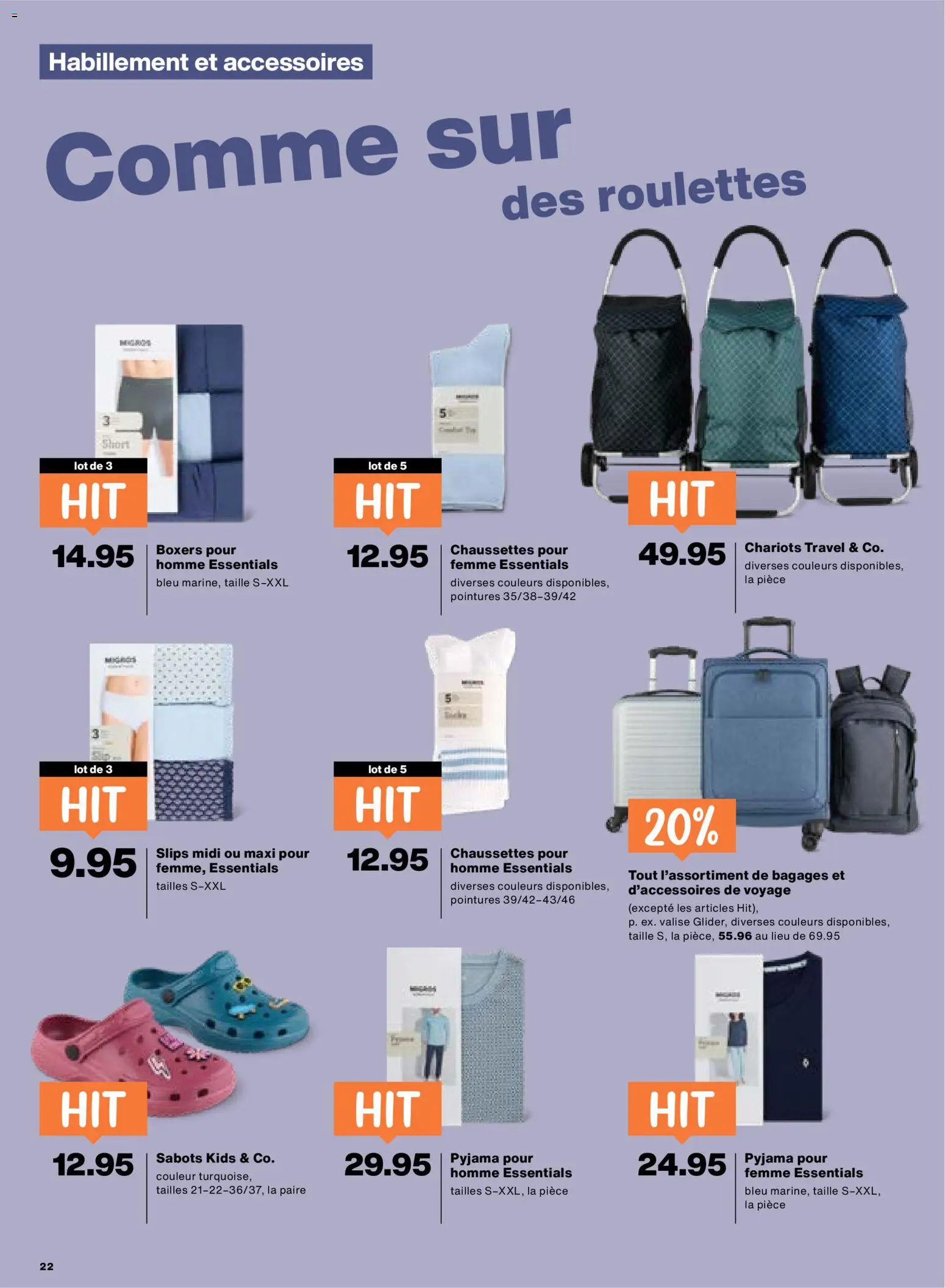 Migros aktionen FR – gültig ab 01.10.2026 | Seite: 22 | Produkte: Pyjama