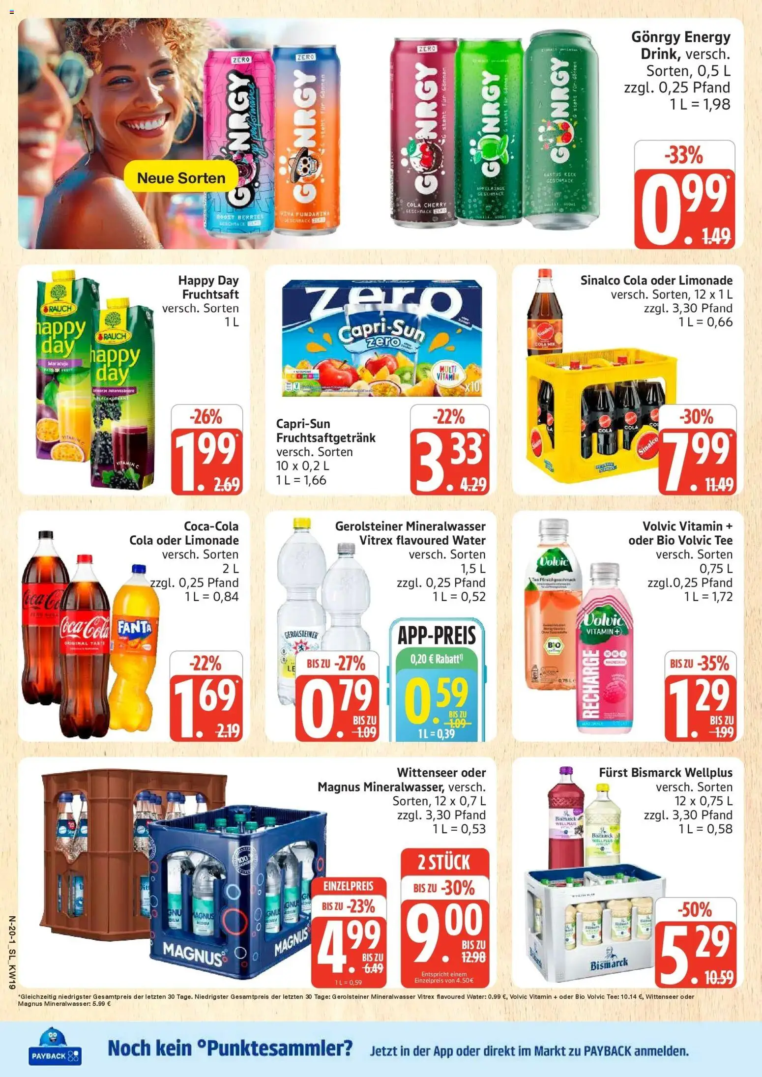 Marktkauf Prospekt Schleswig	 – gültig ab 04.05.2026 | Seite: 23 | Produkte: Energy, Tee, Volvic, Fruchtsaft