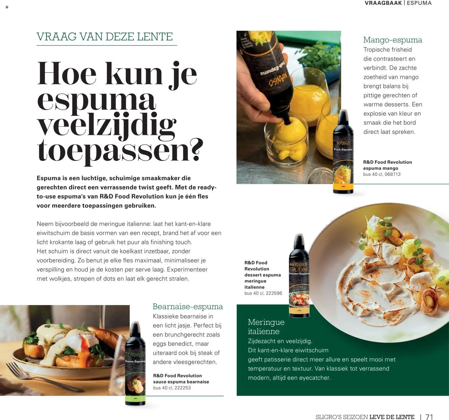 {H1} | Pagina: 71 | Producten: Steak, Fles, Koelkast, Mango