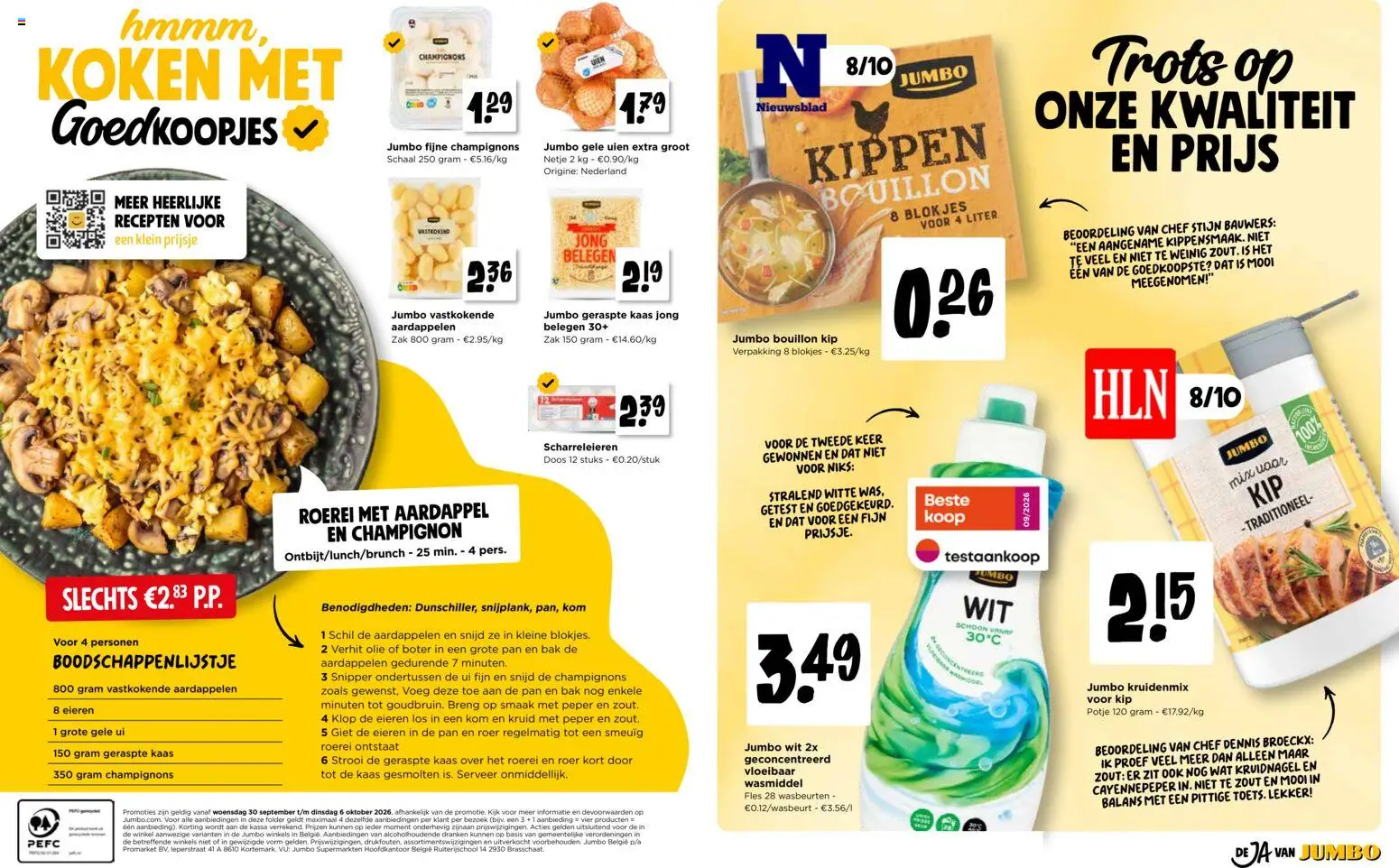 {H1} | Pagina: 10 | Producten: Aardappelen, Cayennepeper, Ui, Eieren