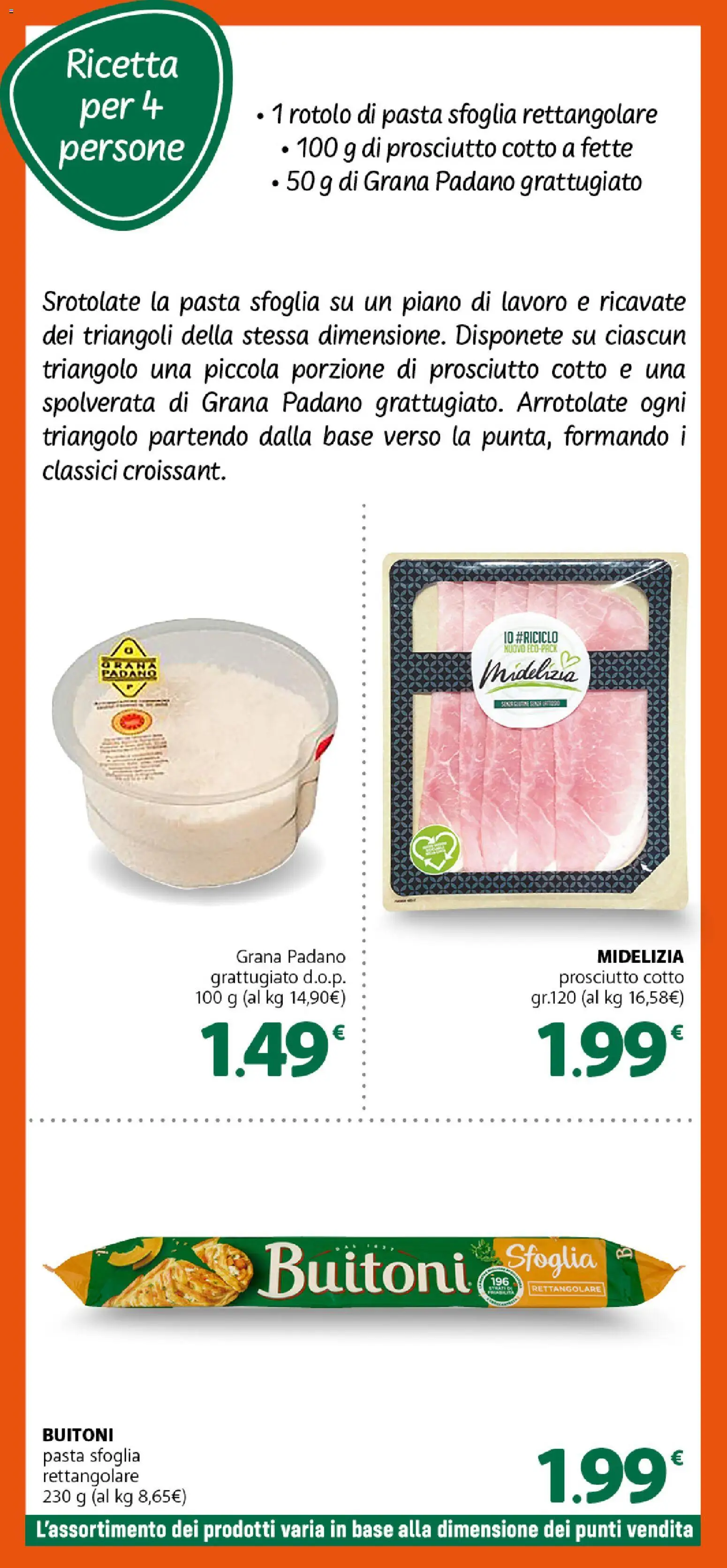 Volantino DOK del 16/10/2026 | Pagina: 11 | Prodotti: Prosciutto Cotto, Prosciutto, Pasta, Grana Padano