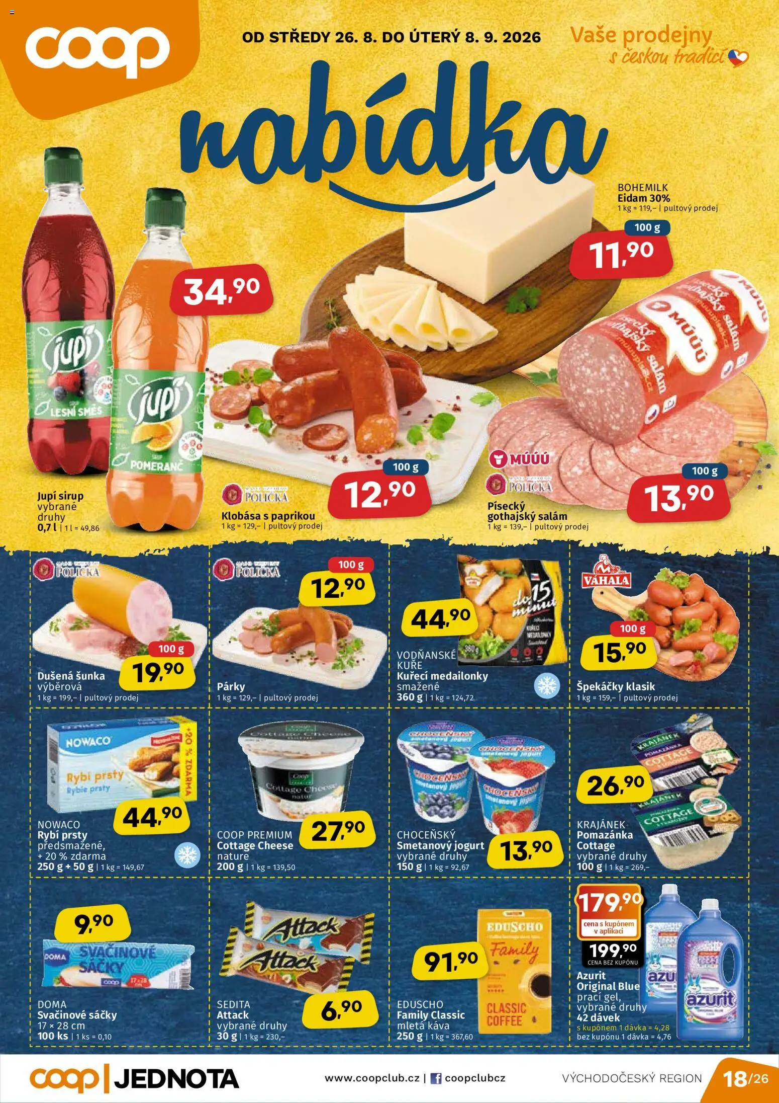 Coop leták - Východočeský region od 26.08.2026 | Strana: 1